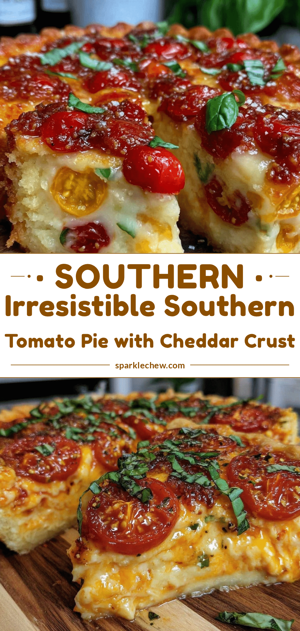 southern tomato pie cheddar crust recipe