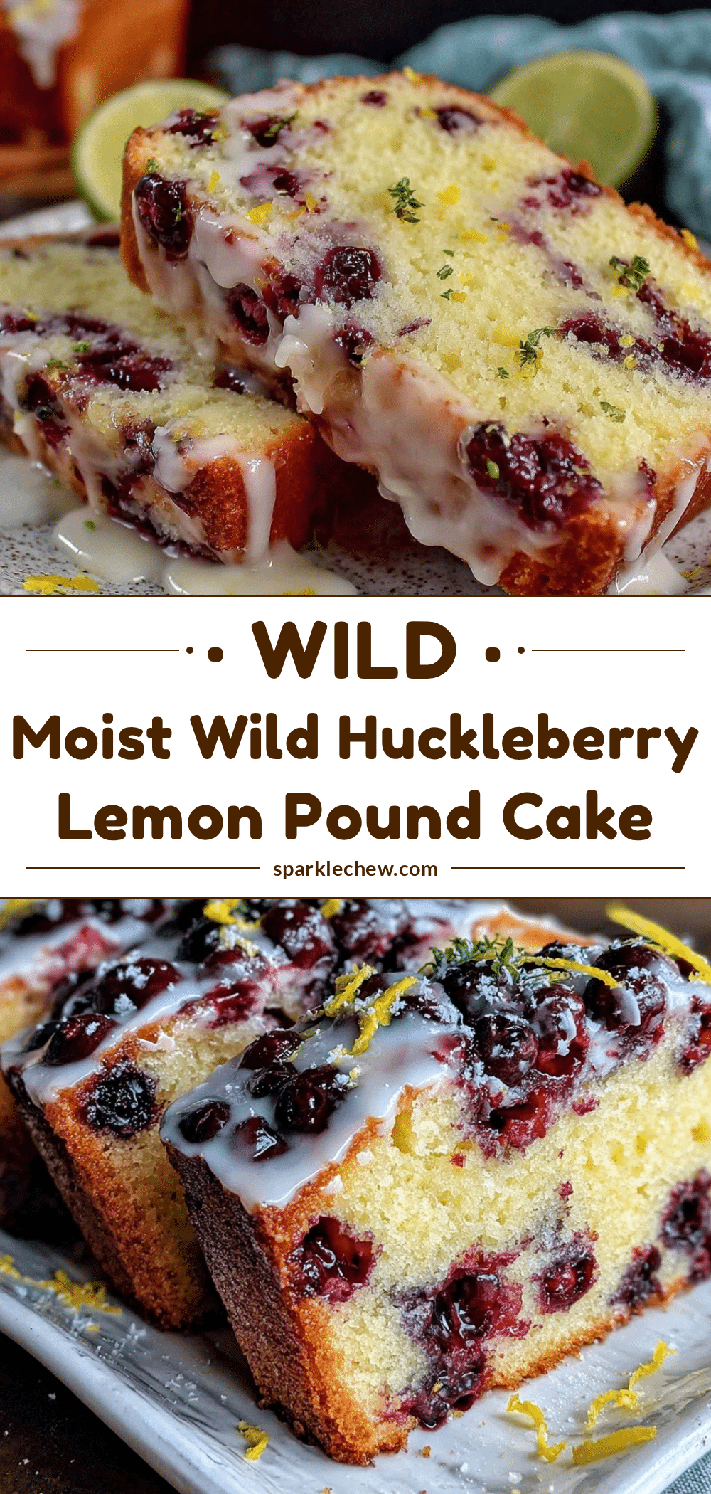 wild huckleberry lemon pound cake recipe