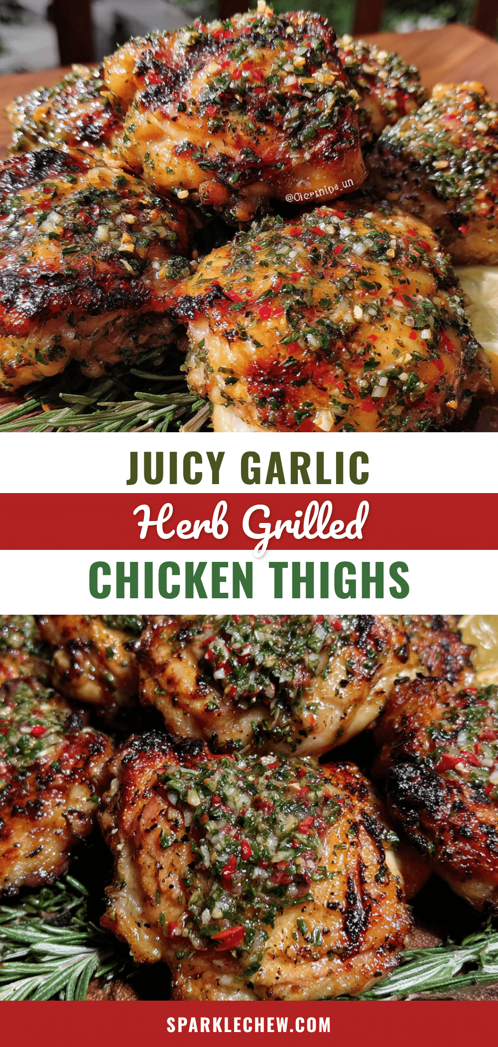 crispy garlic herb grilled chicken thighs recipe