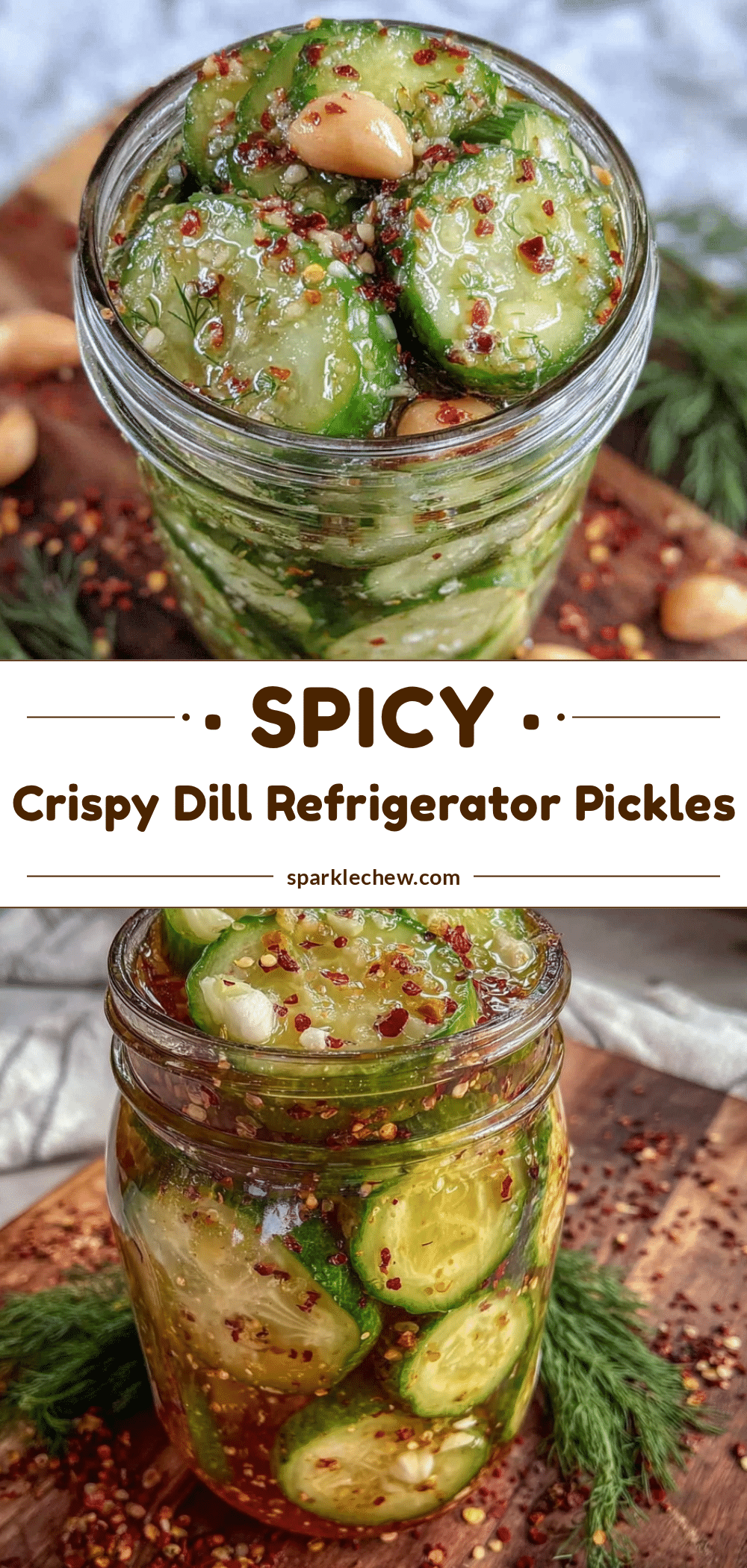 crispy spicy dill refrigerator pickles recipe