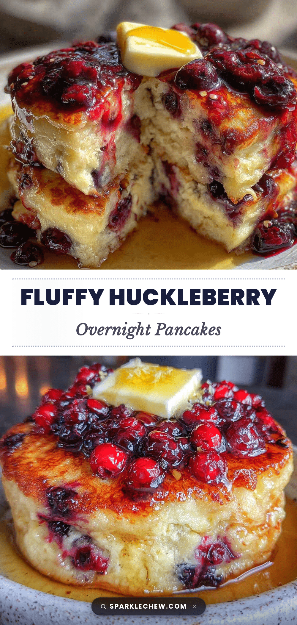fluffy huckleberry overnight pancakes recipe