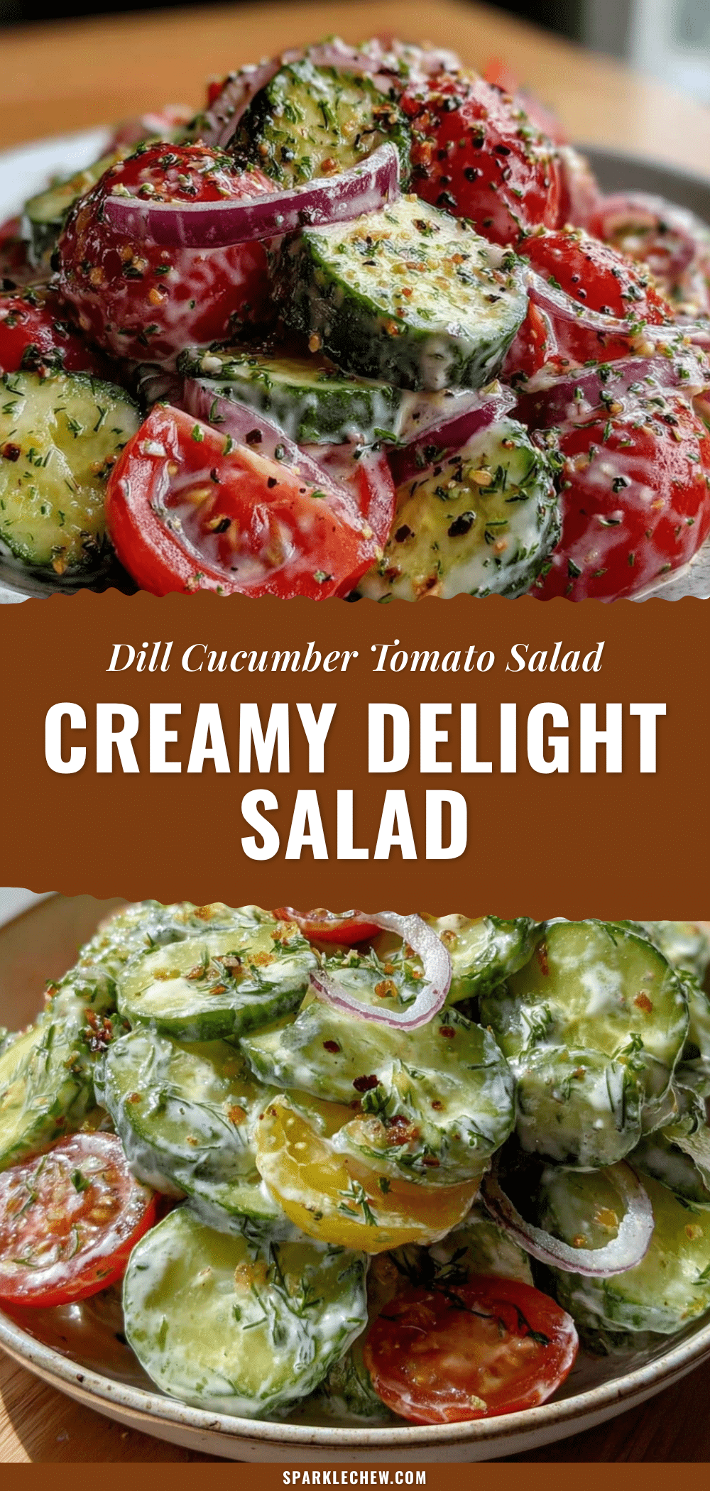 fresh creamy dill cucumber tomato salad recipe