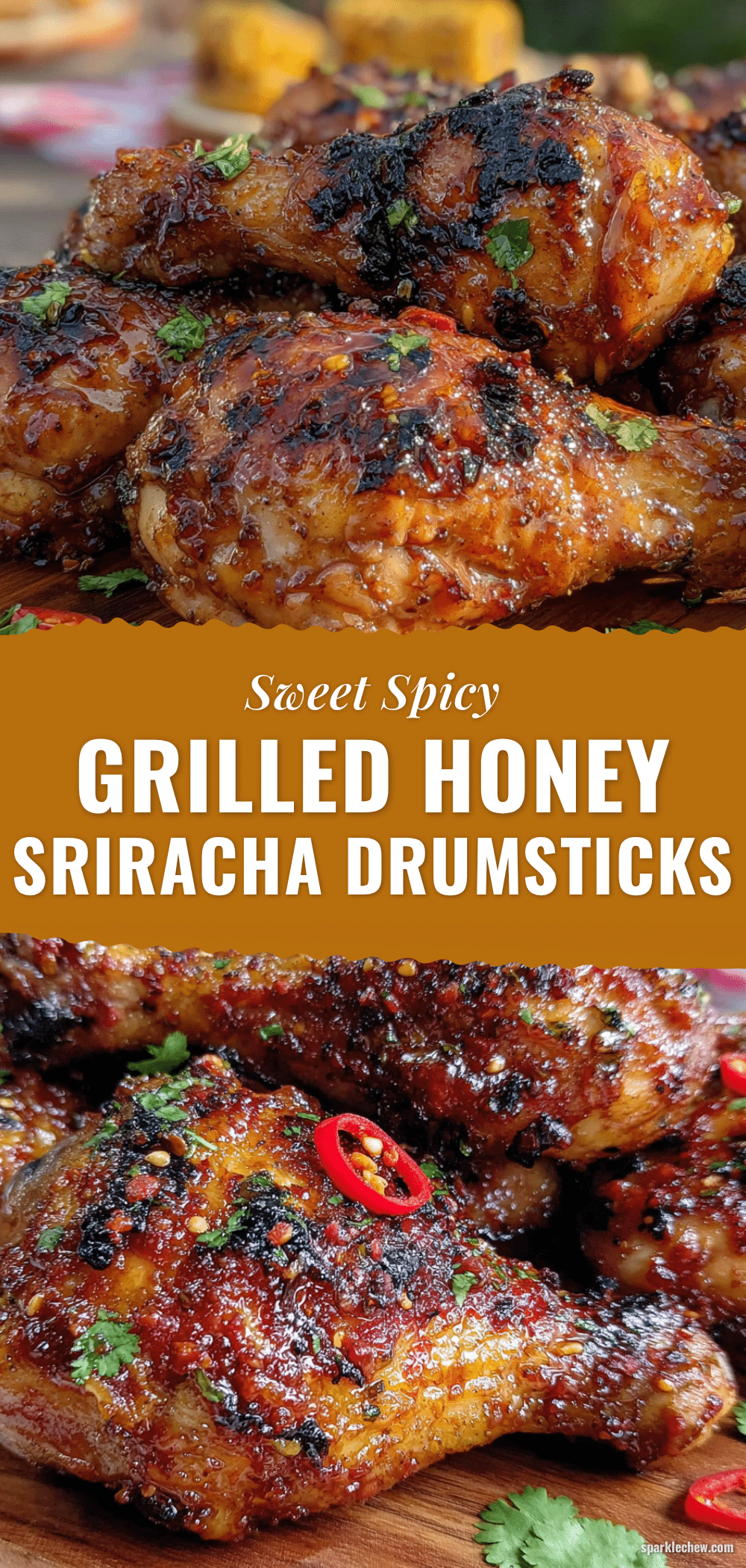 grilled honey sriracha chicken drumsticks recipe