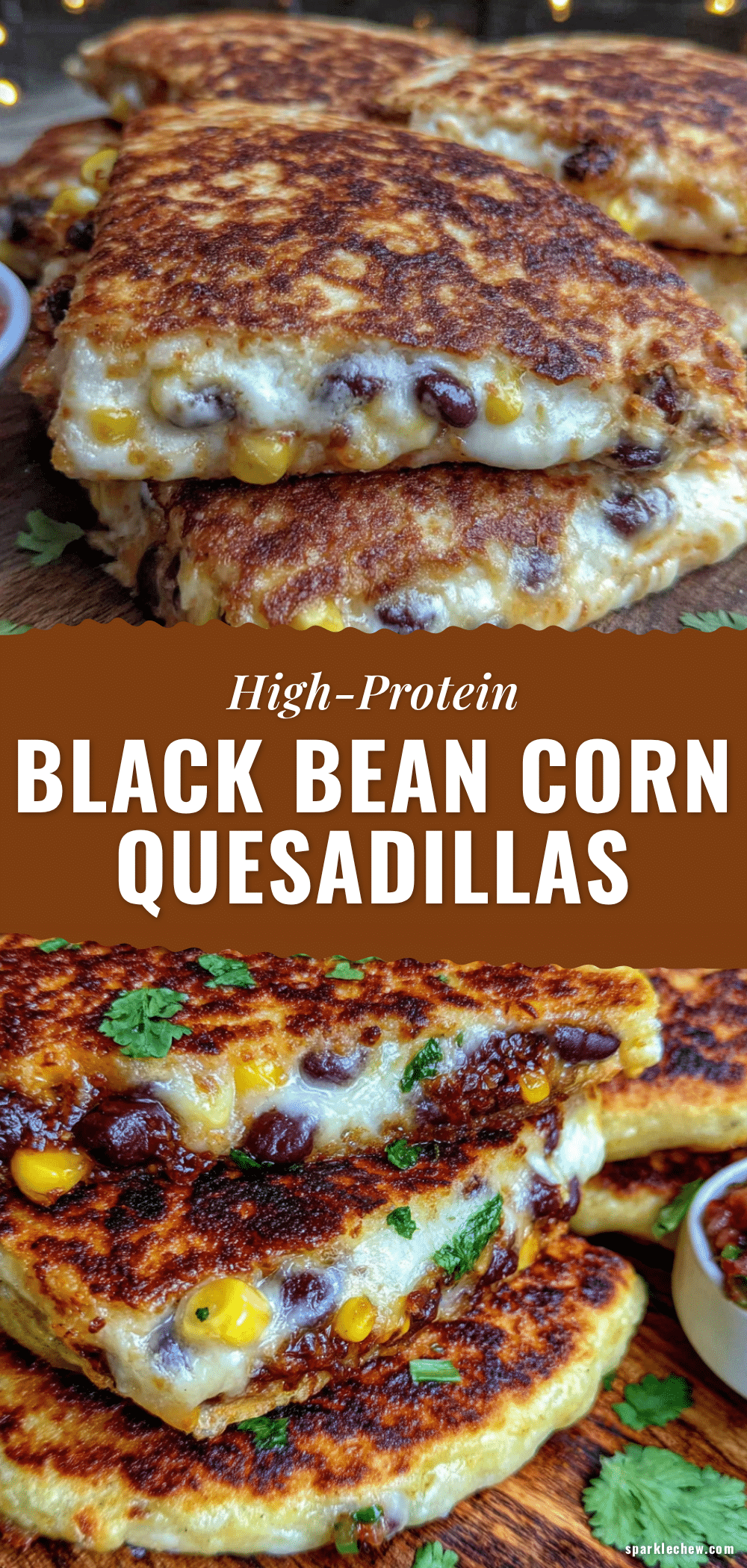 healthy high-protein black bean and corn quesadillas recipe