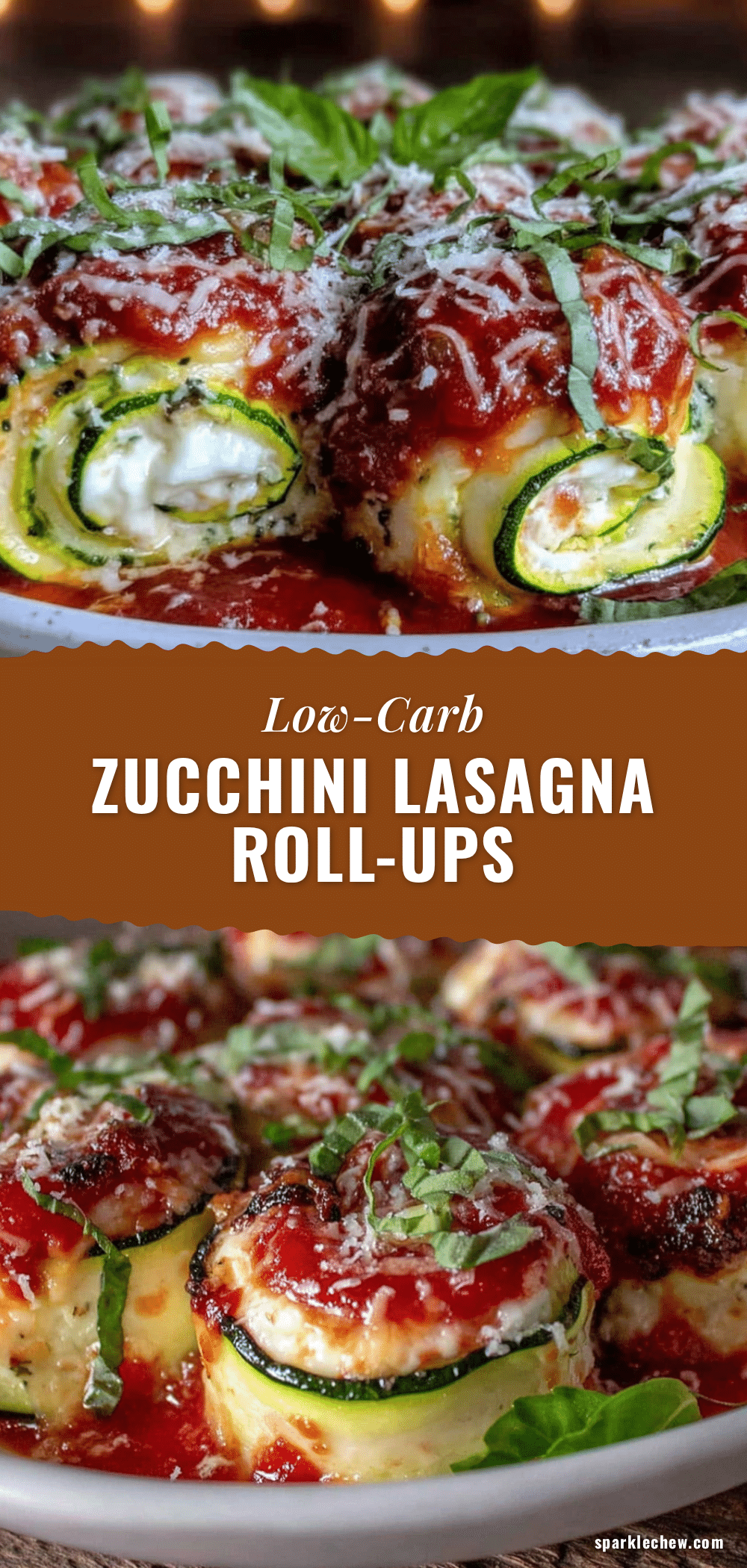 healthy zucchini lasagna roll-ups recipe