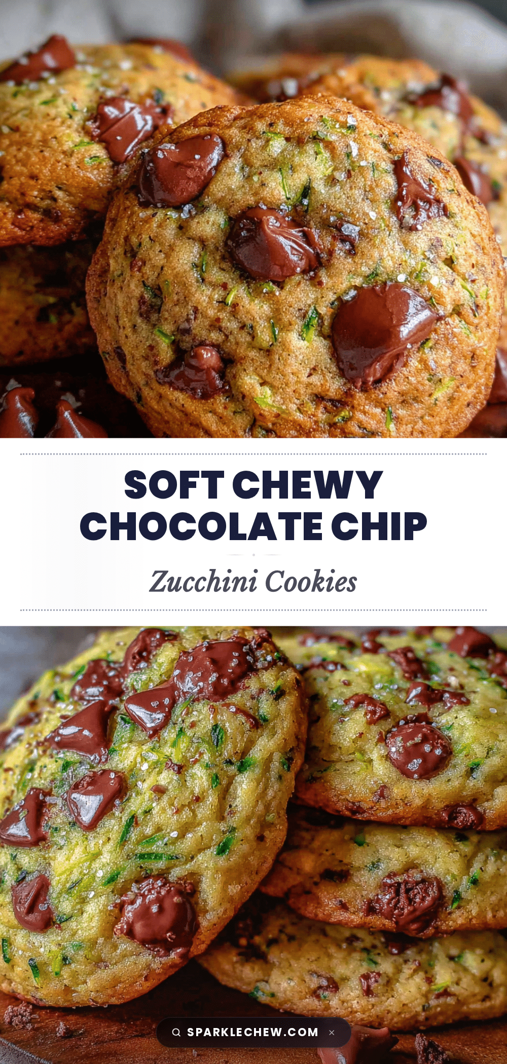 soft chewy chocolate chip zucchini cookies recipe
