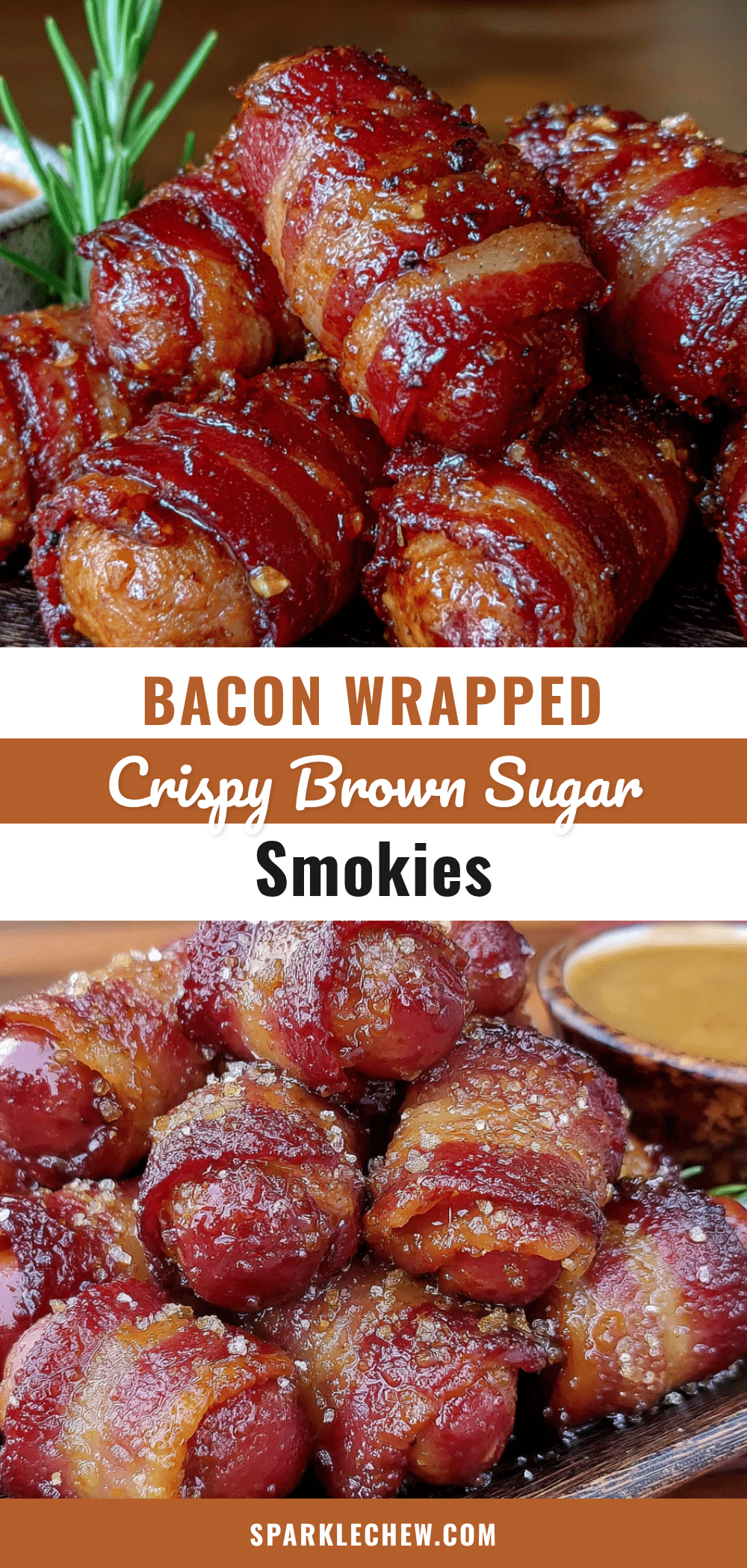 bacon-wrapped smokies with brown sugar glaze recipe