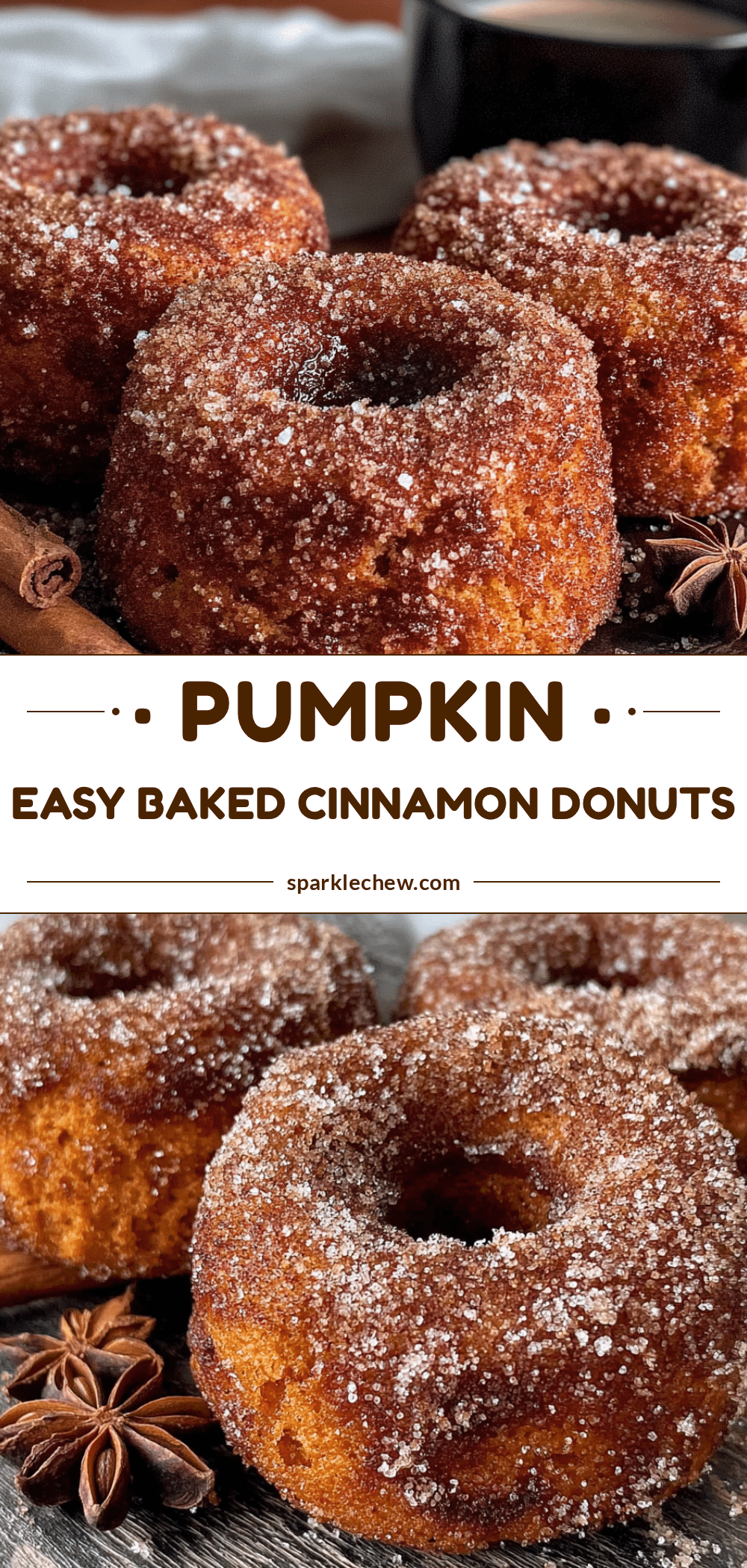 baked pumpkin donuts with cinnamon sugar recipe