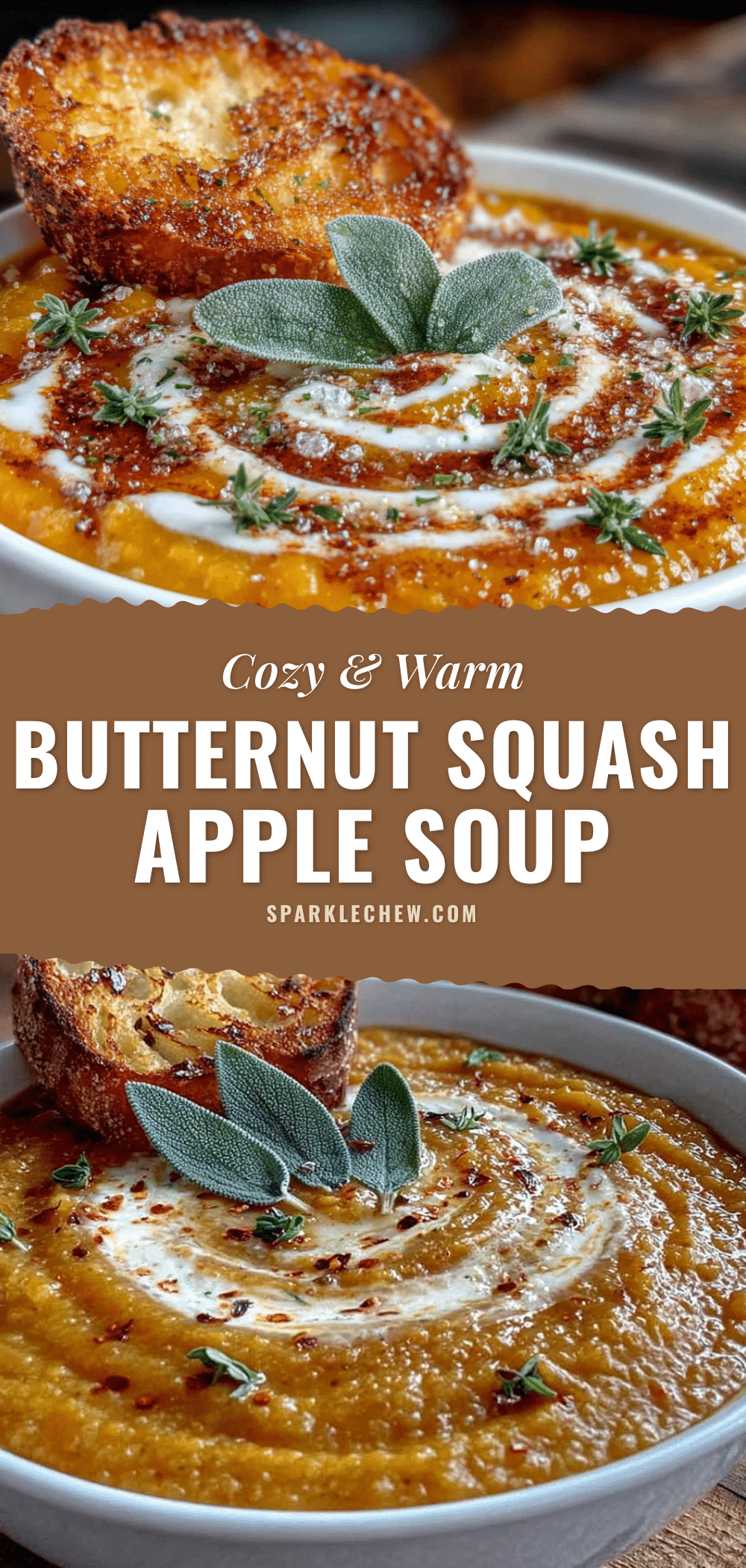 butternut squash apple soup recipe