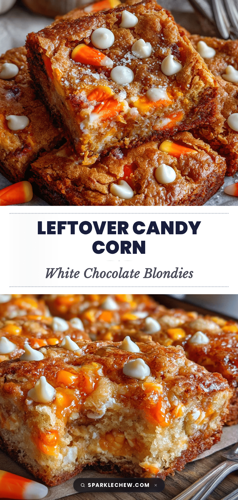 candy corn blondies recipe