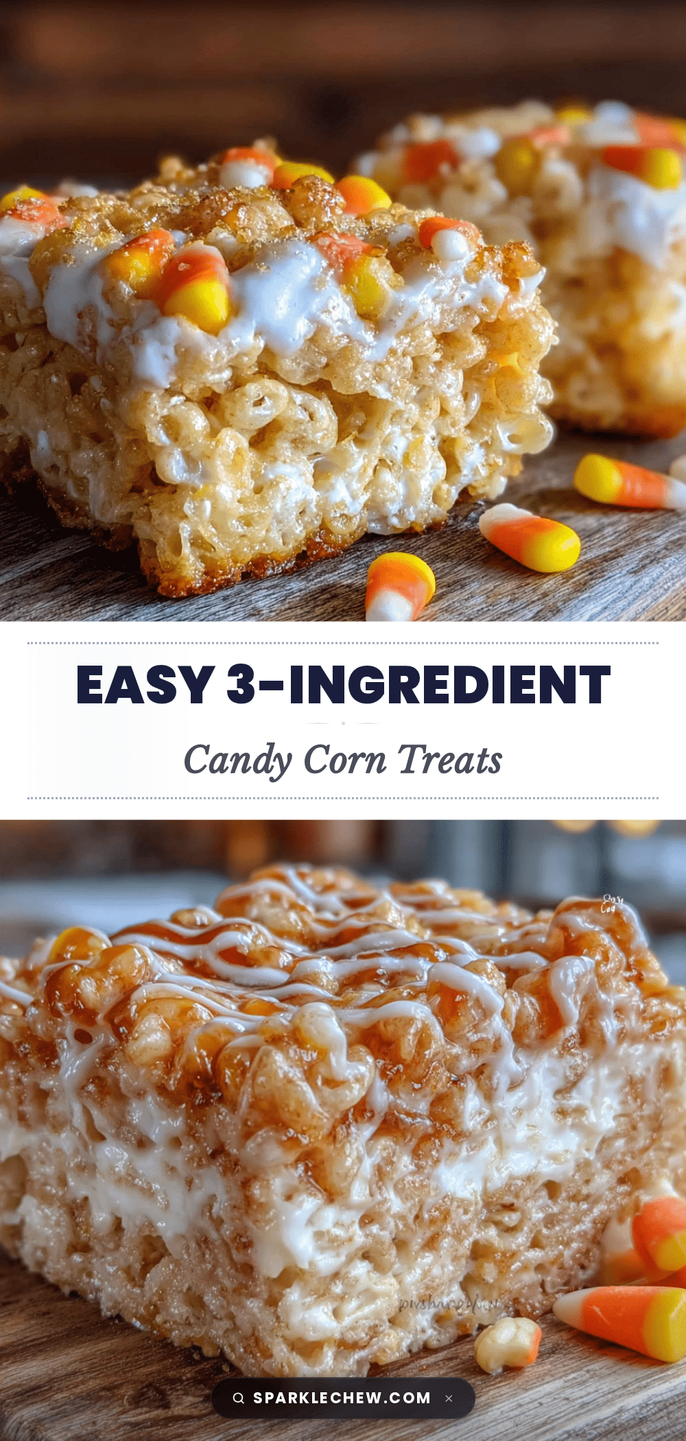candy corn rice krispie treats recipe