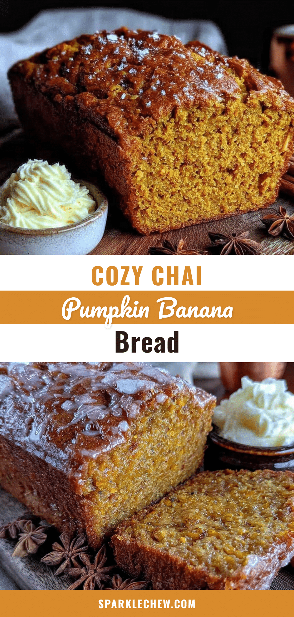 chai spiced pumpkin banana bread recipe