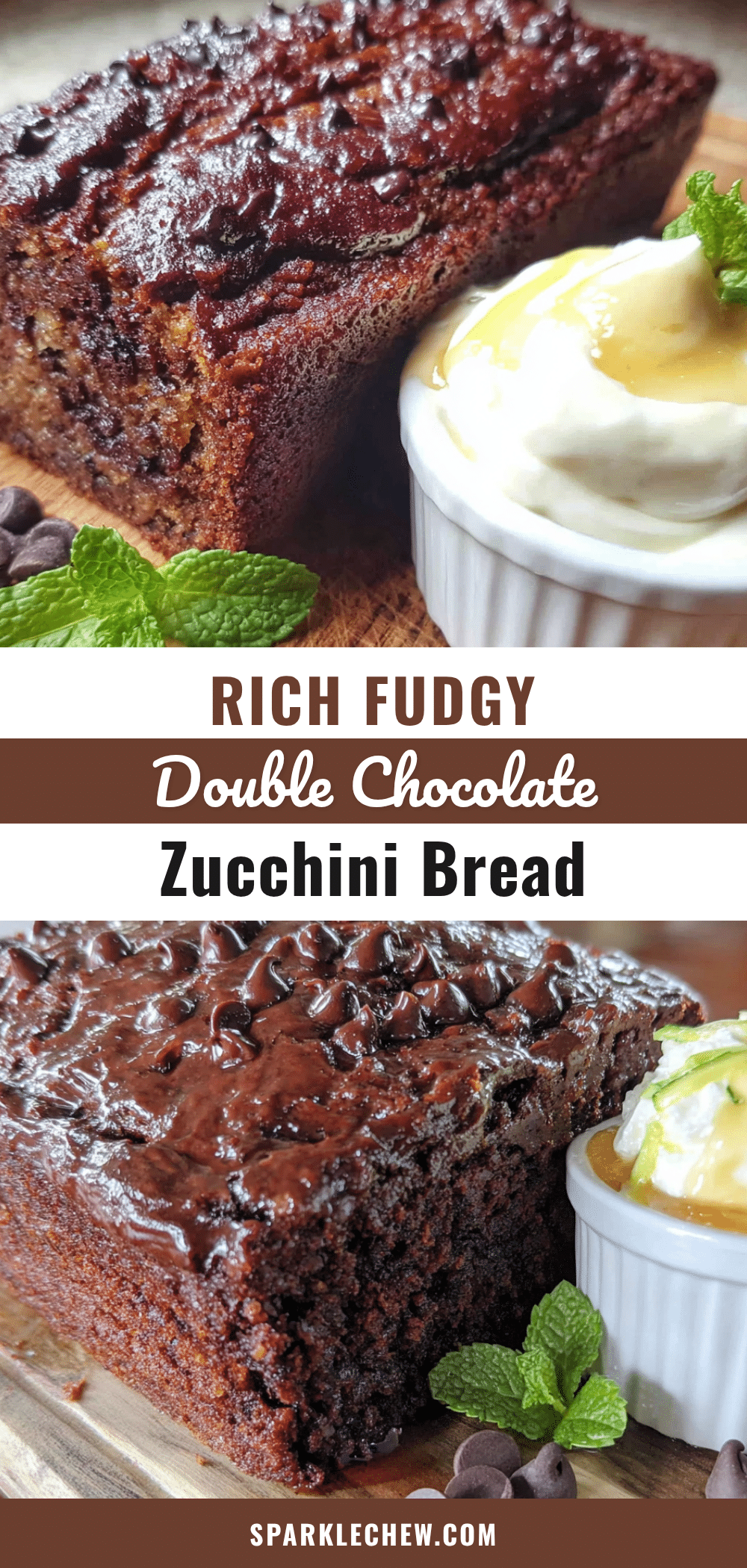 chocolate zucchini bread with Greek yogurt recipe