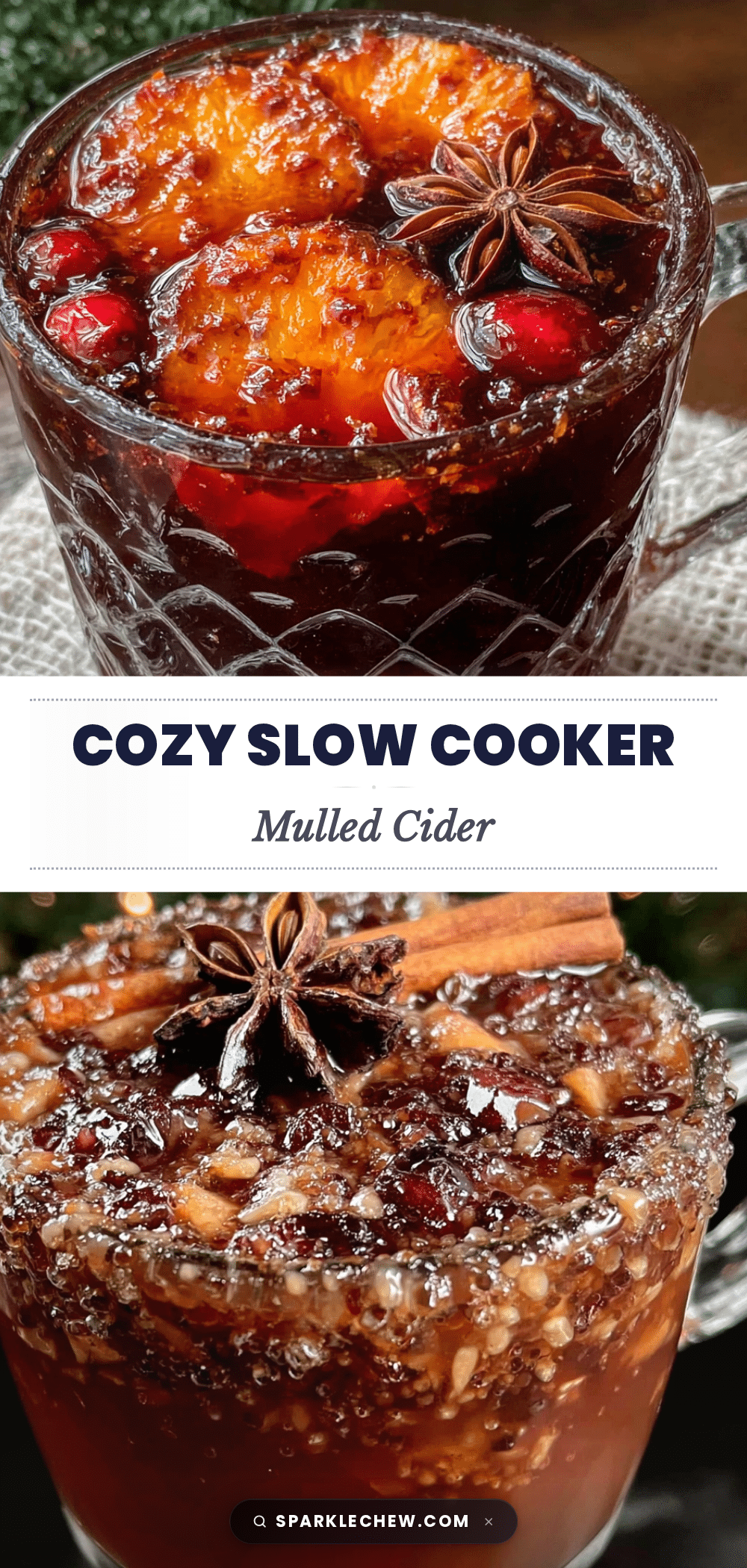 cozy crockpot mulled apple cider cocktail recipe