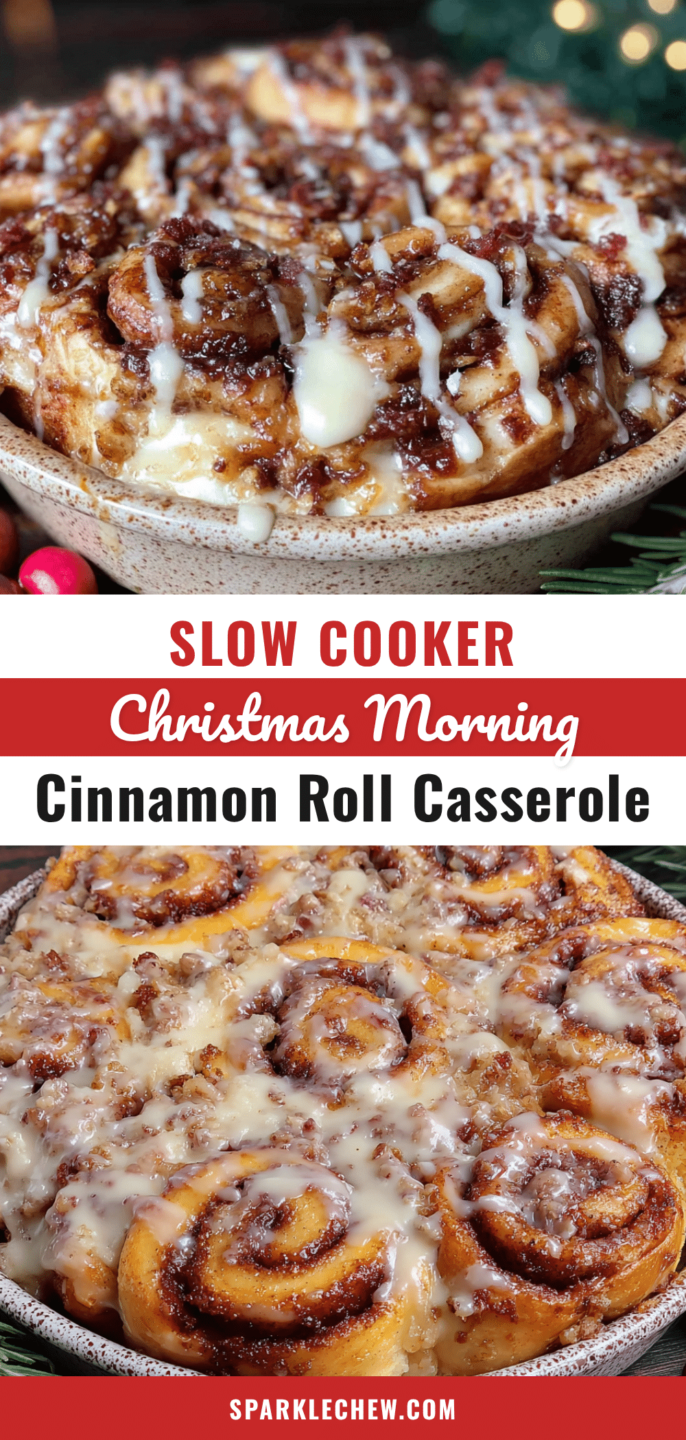 cozy slow cooker cinnamon roll casserole recipe