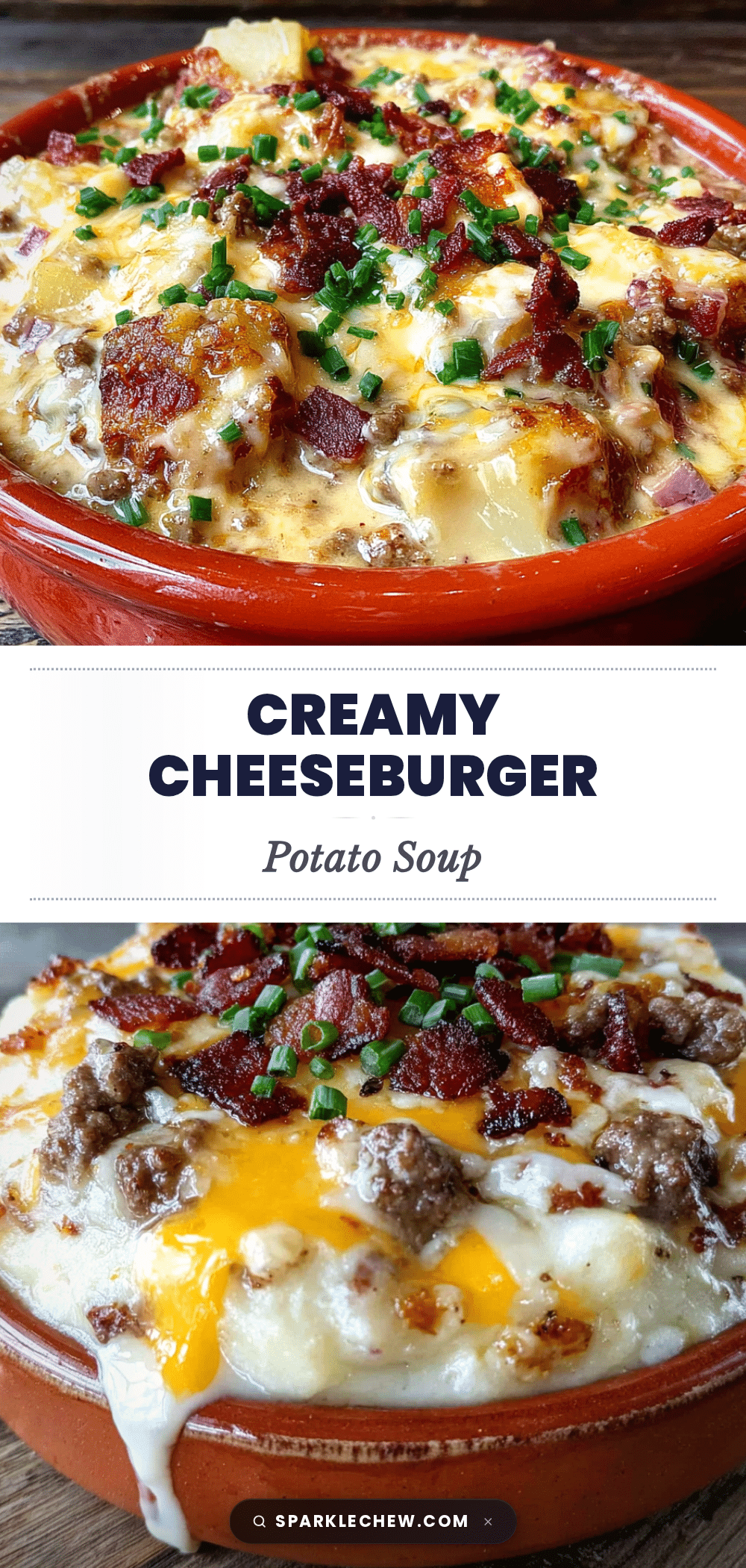 creamy cheeseburger potato soup recipe