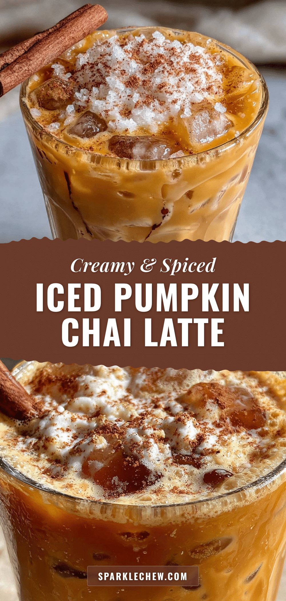 creamy iced pumpkin chai latte with oat milk recipe