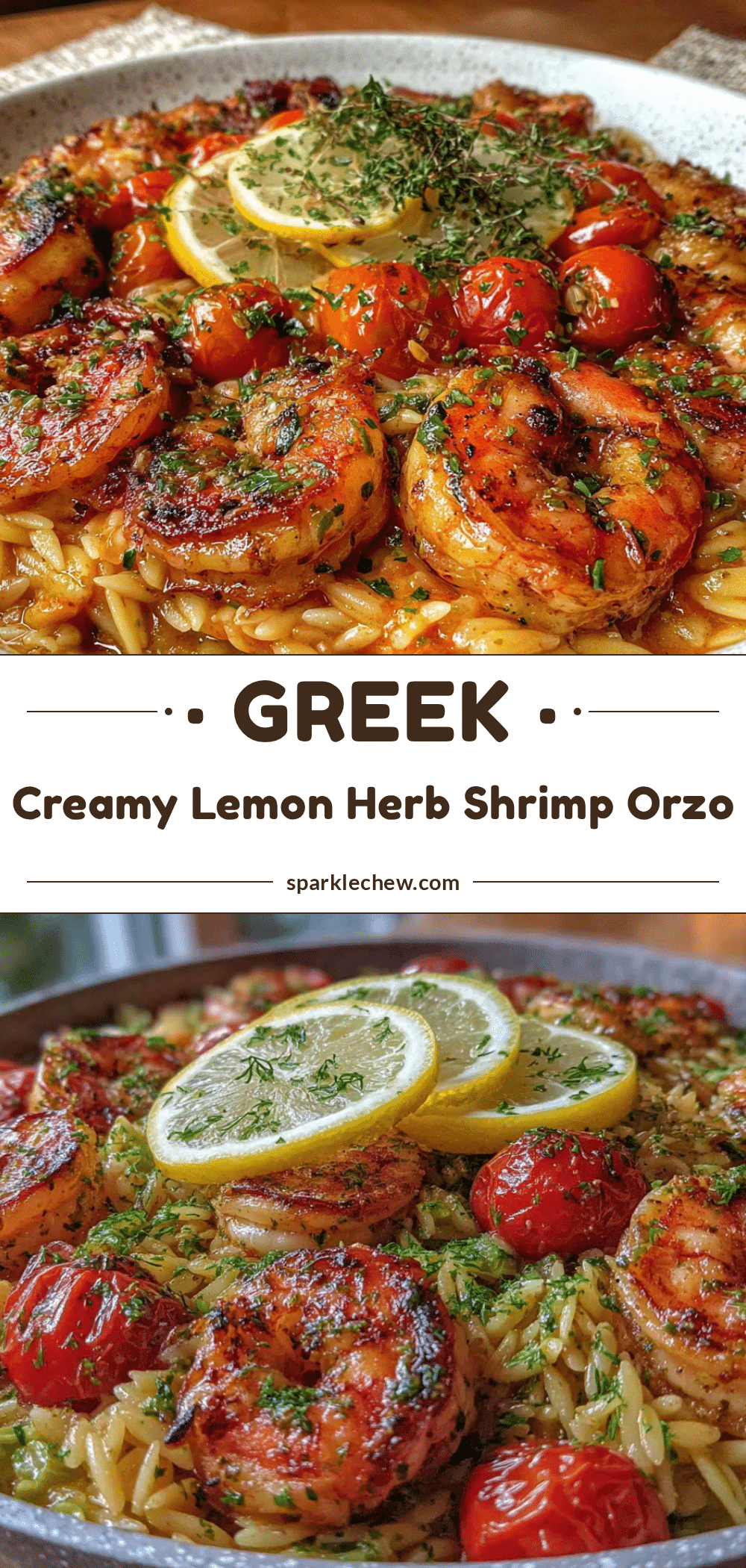 creamy lemon herb shrimp and orzo recipe