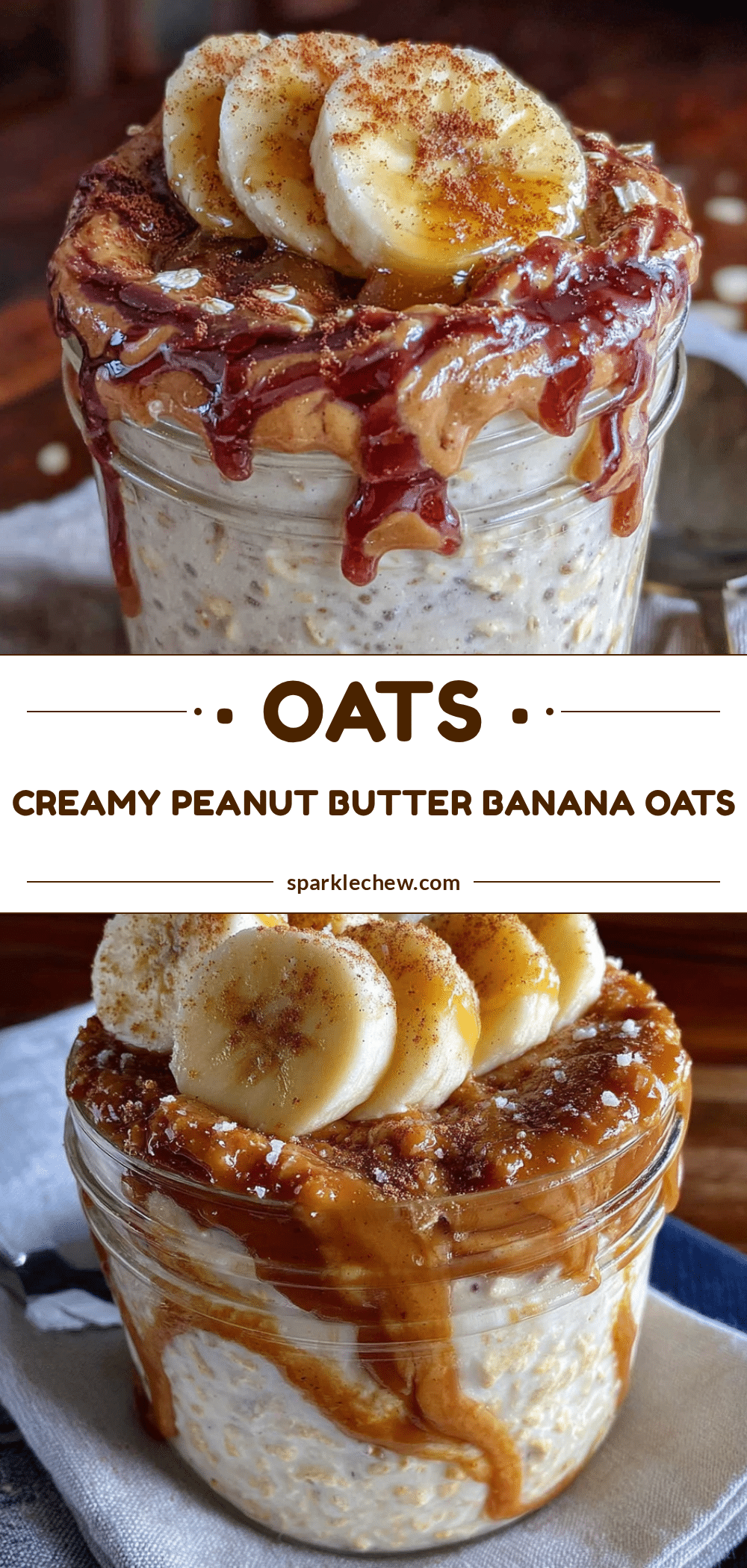 creamy overnight peanut butter banana oats recipe