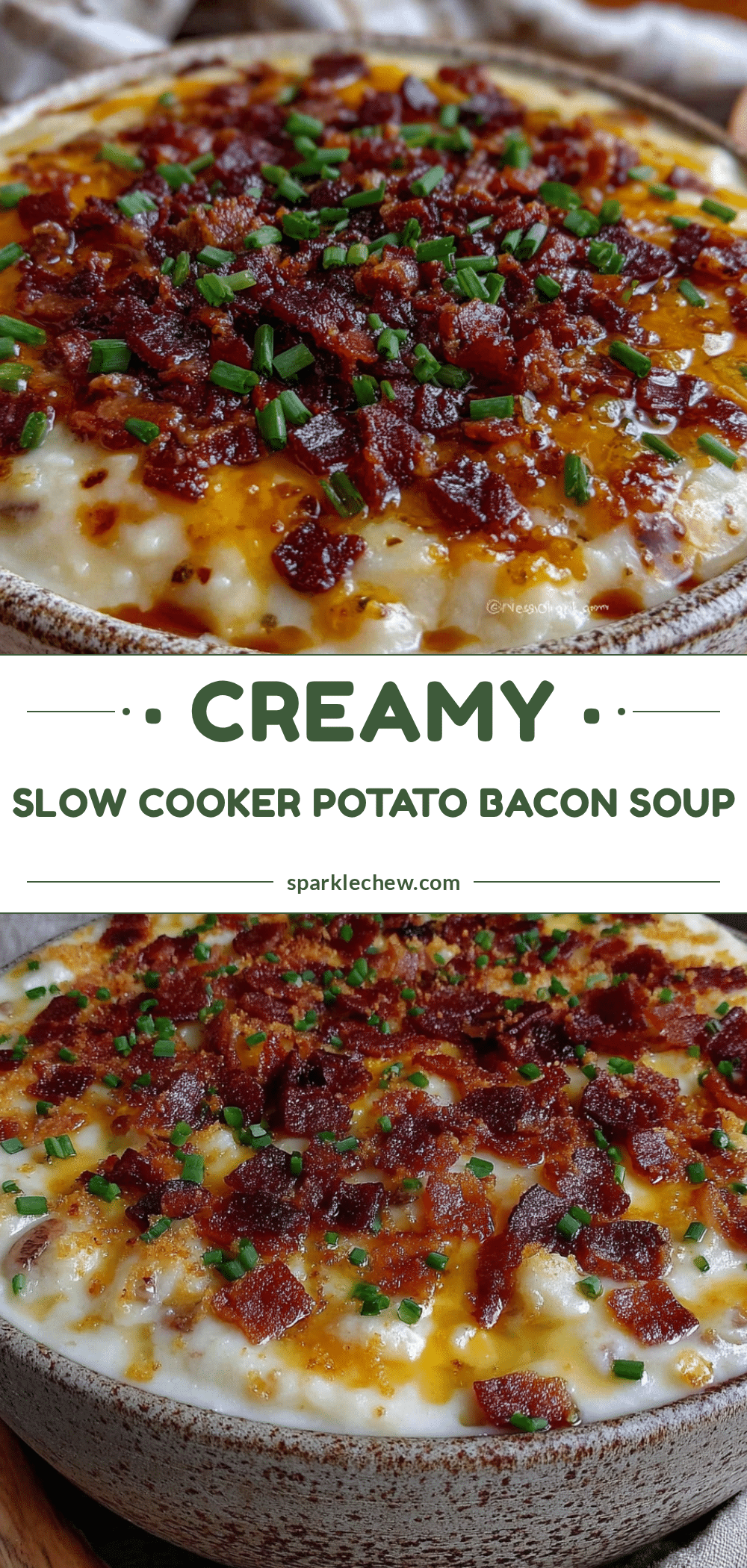 creamy slow cooker potato soup recipe