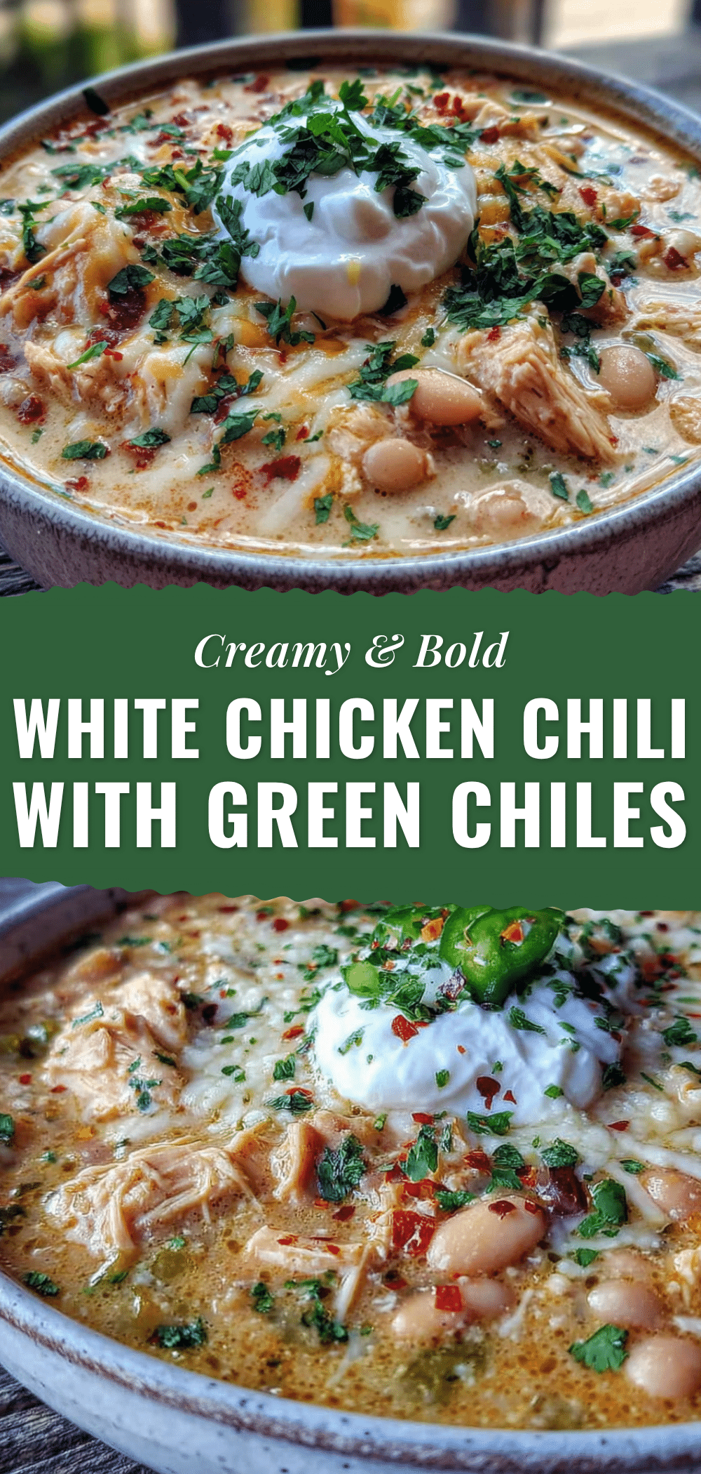 creamy white chicken chili with green chiles recipe