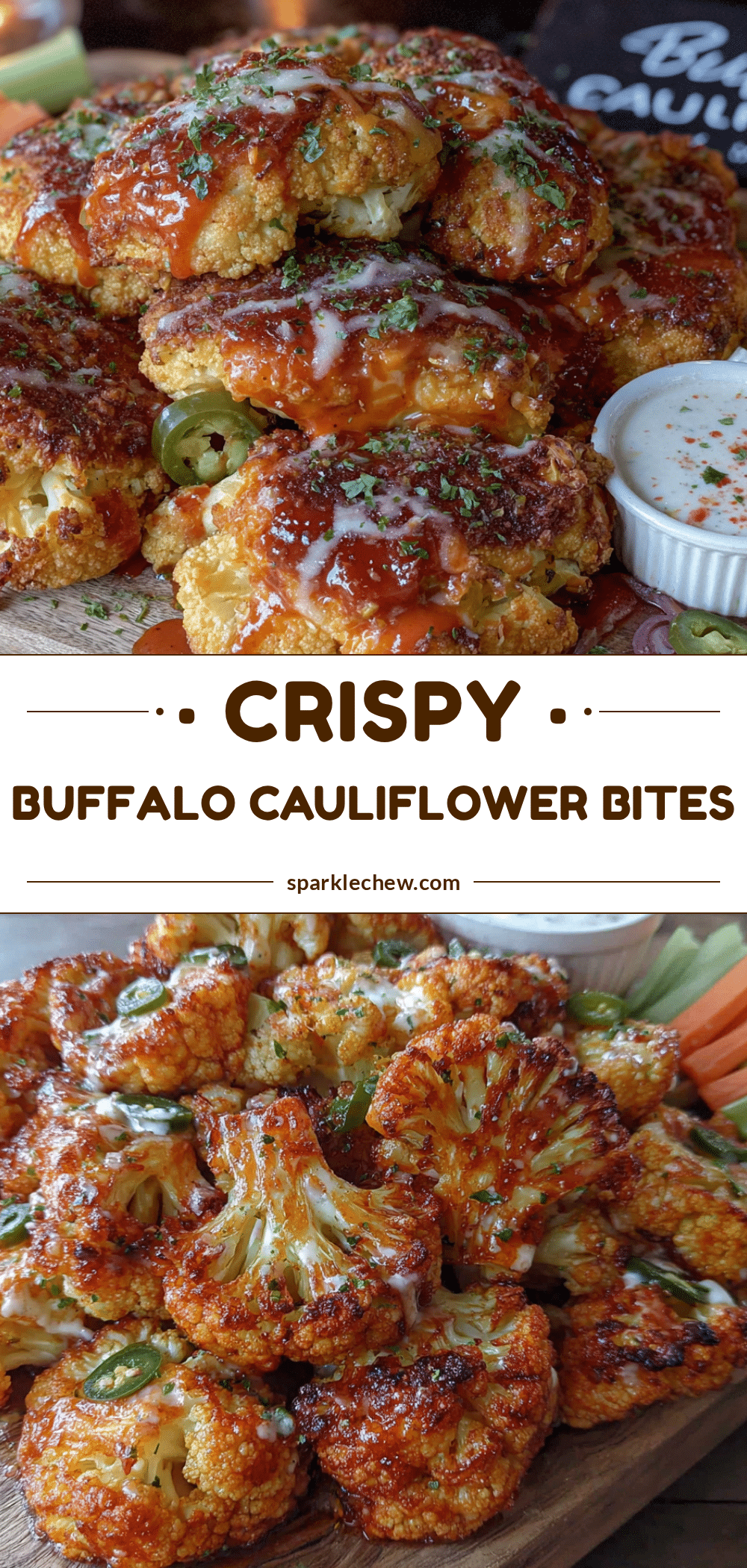 crispy buffalo cauliflower bites recipe