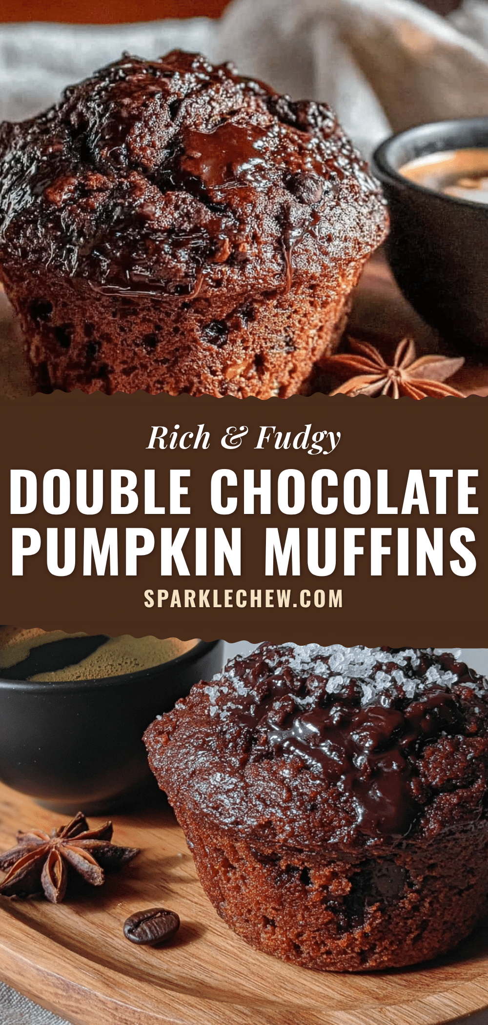 double chocolate pumpkin muffins with espresso recipe