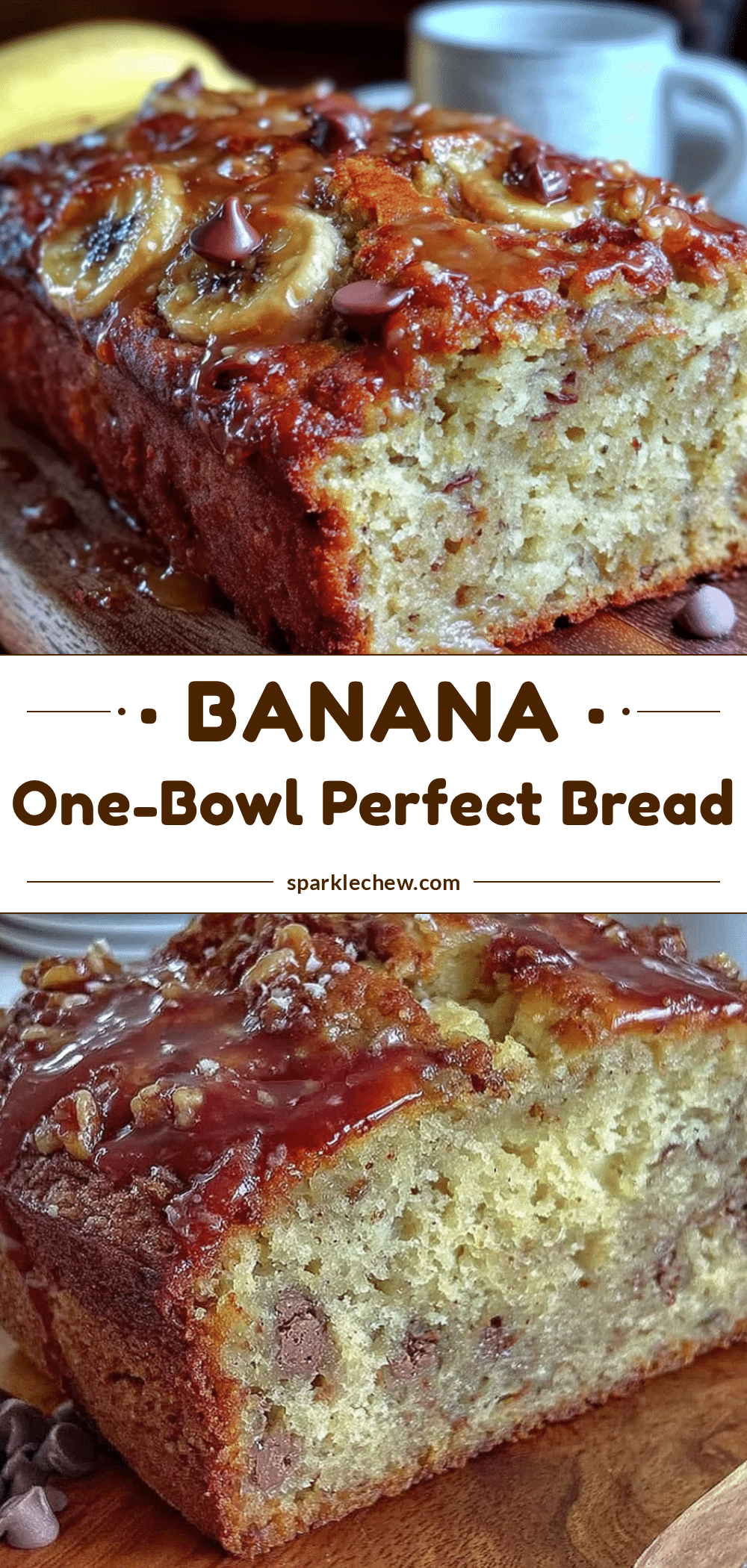 easy one-bowl chocolate chip banana bread recipe