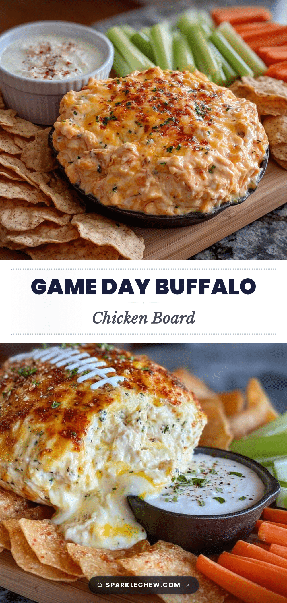 game day buffalo chicken charcuterie board recipe