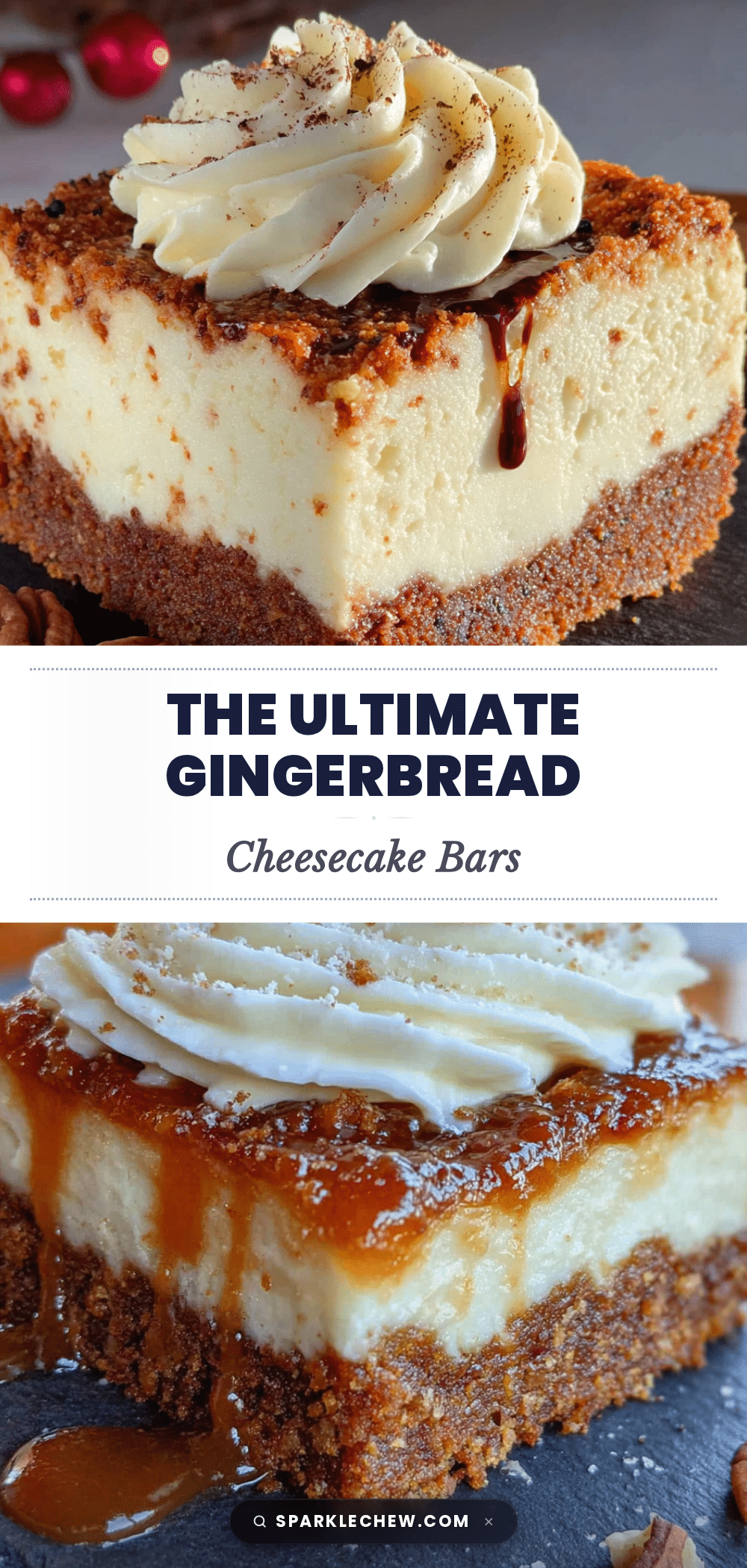 gingerbread cheesecake bars recipe