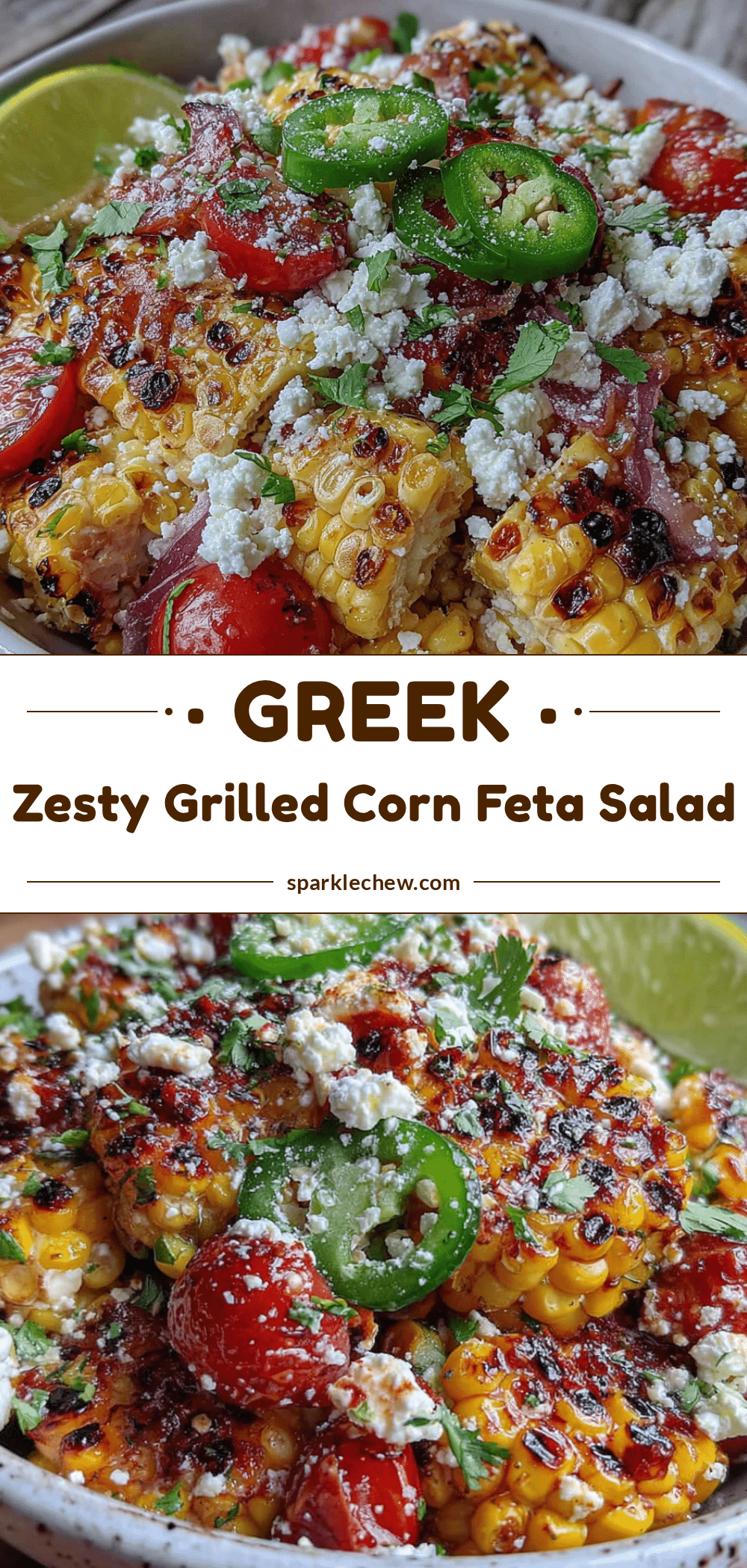 grilled corn salad with feta and lime recipe