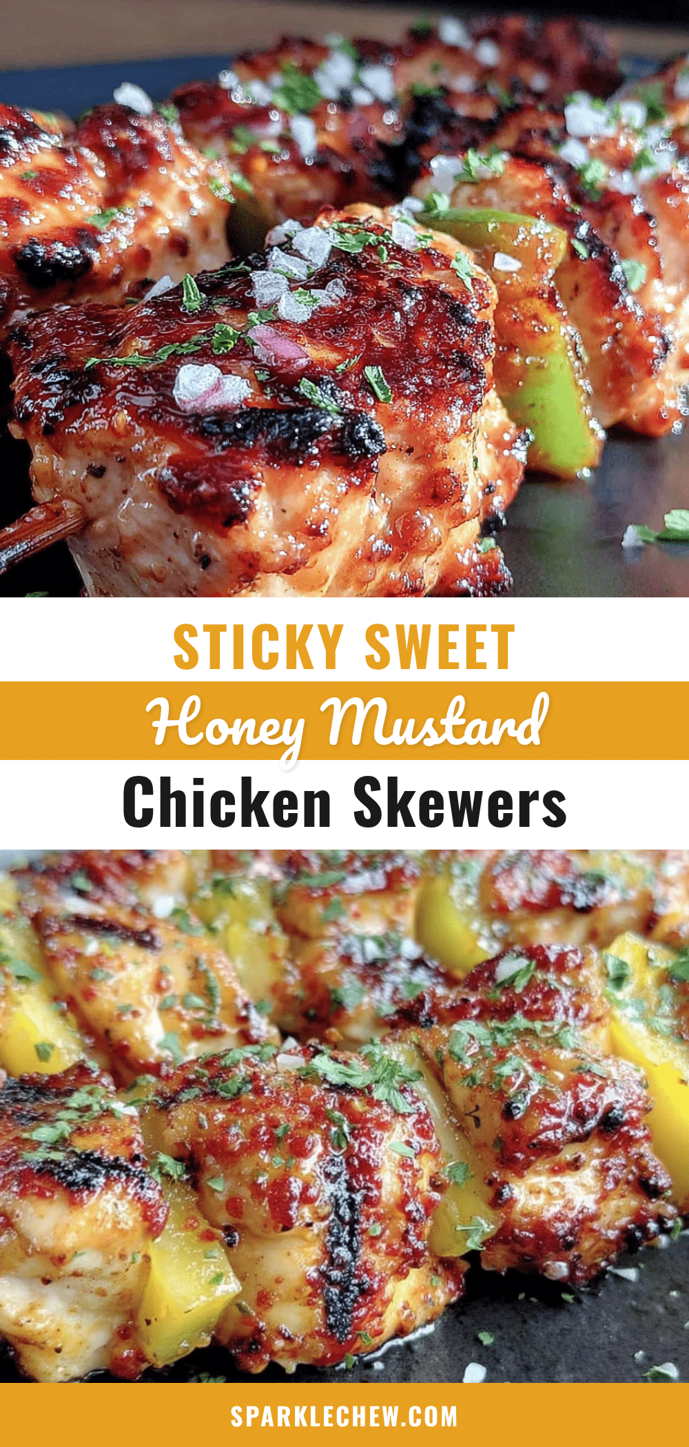 honey mustard chicken skewers recipe
