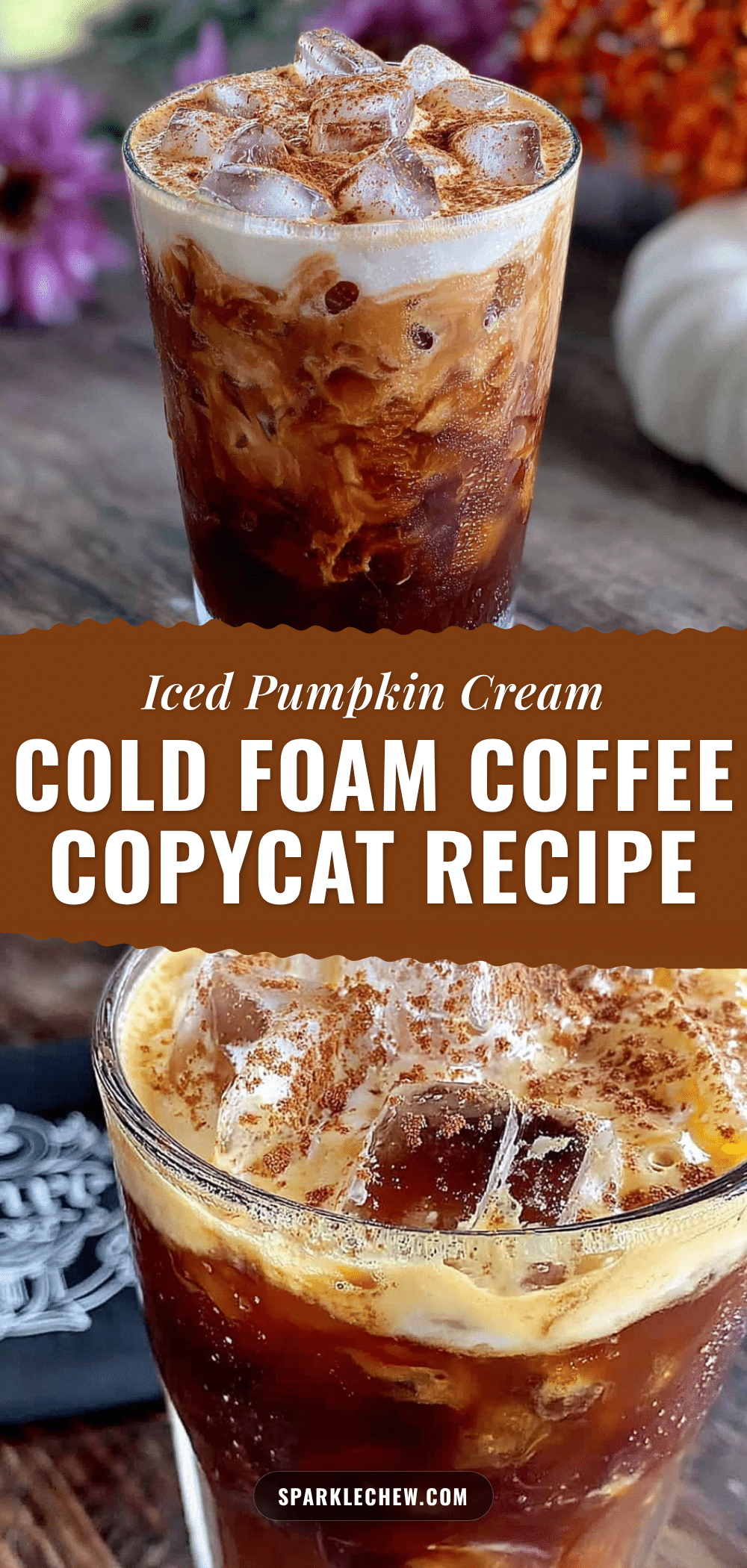 iced pumpkin cream cold foam coffee recipe