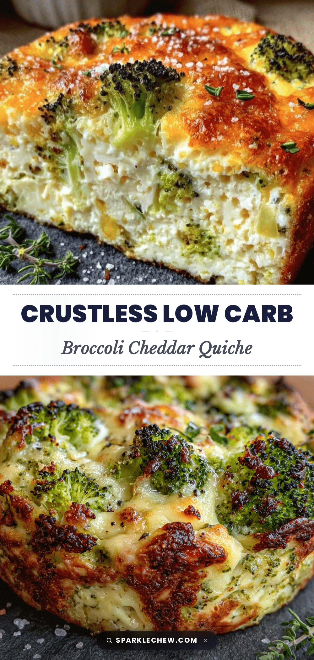 low carb crustless broccoli cheddar quiche recipe