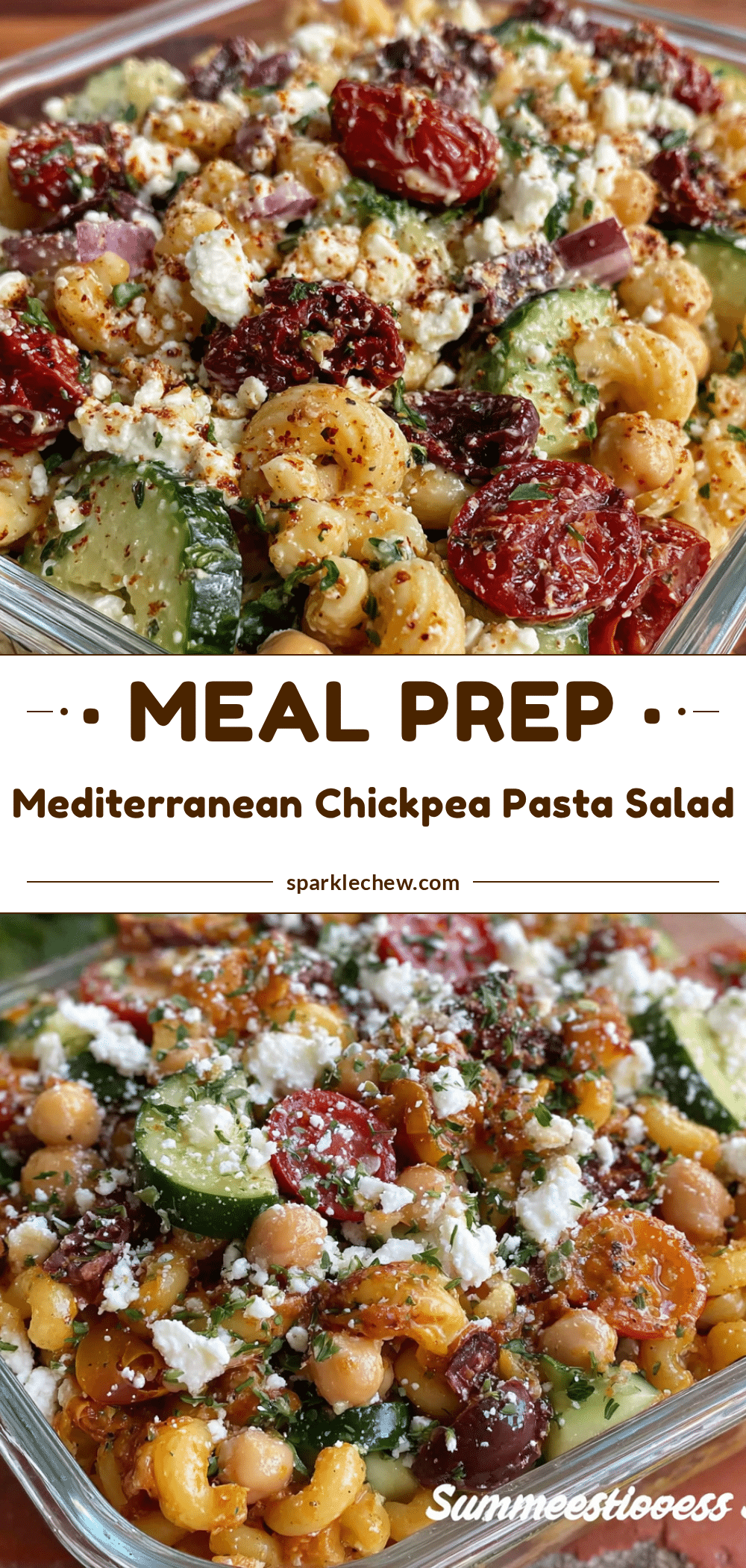 mediterranean chickpea pasta salad recipe