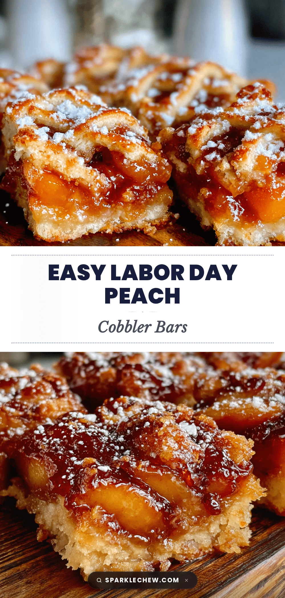 peach cobbler bars recipe