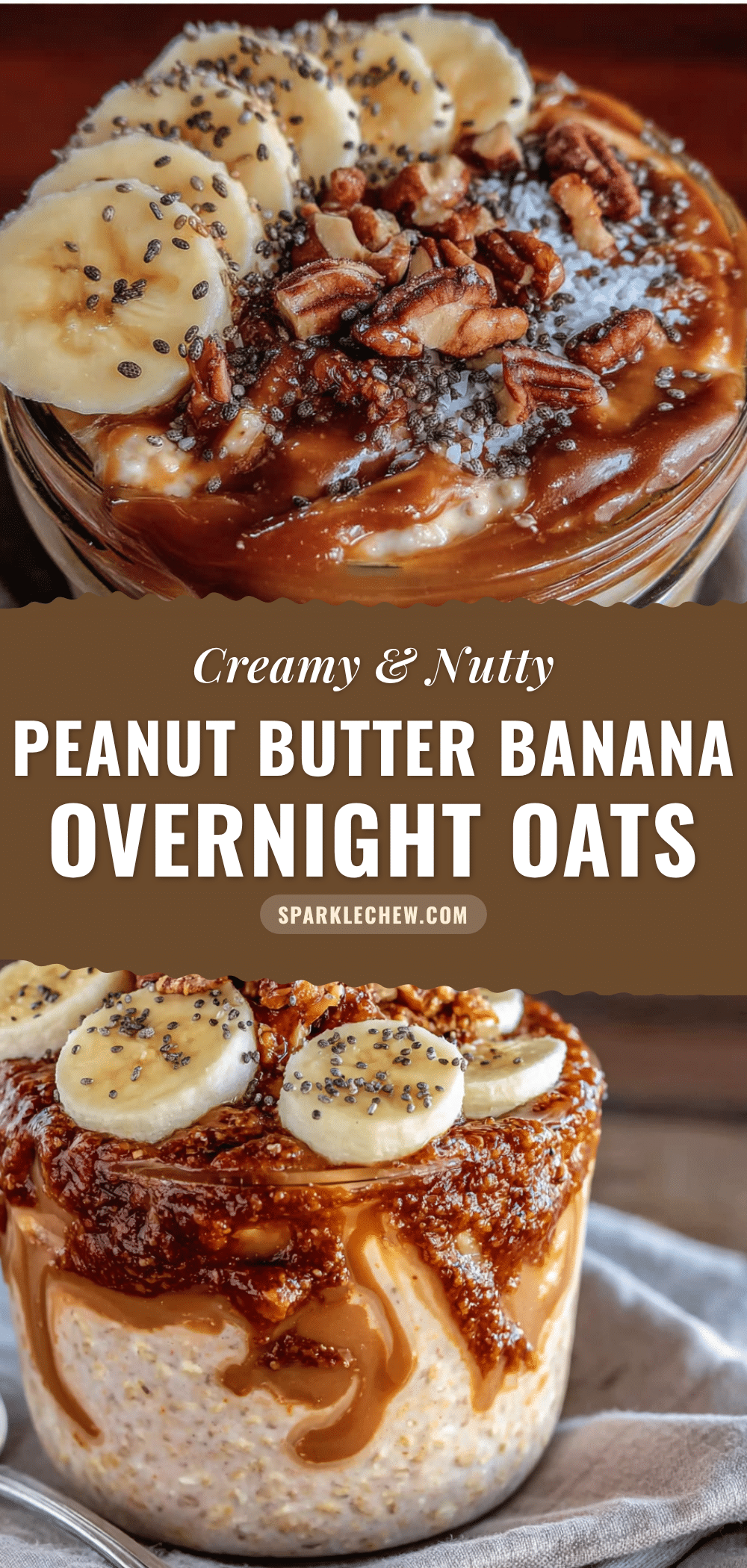 peanut butter banana overnight oats recipe