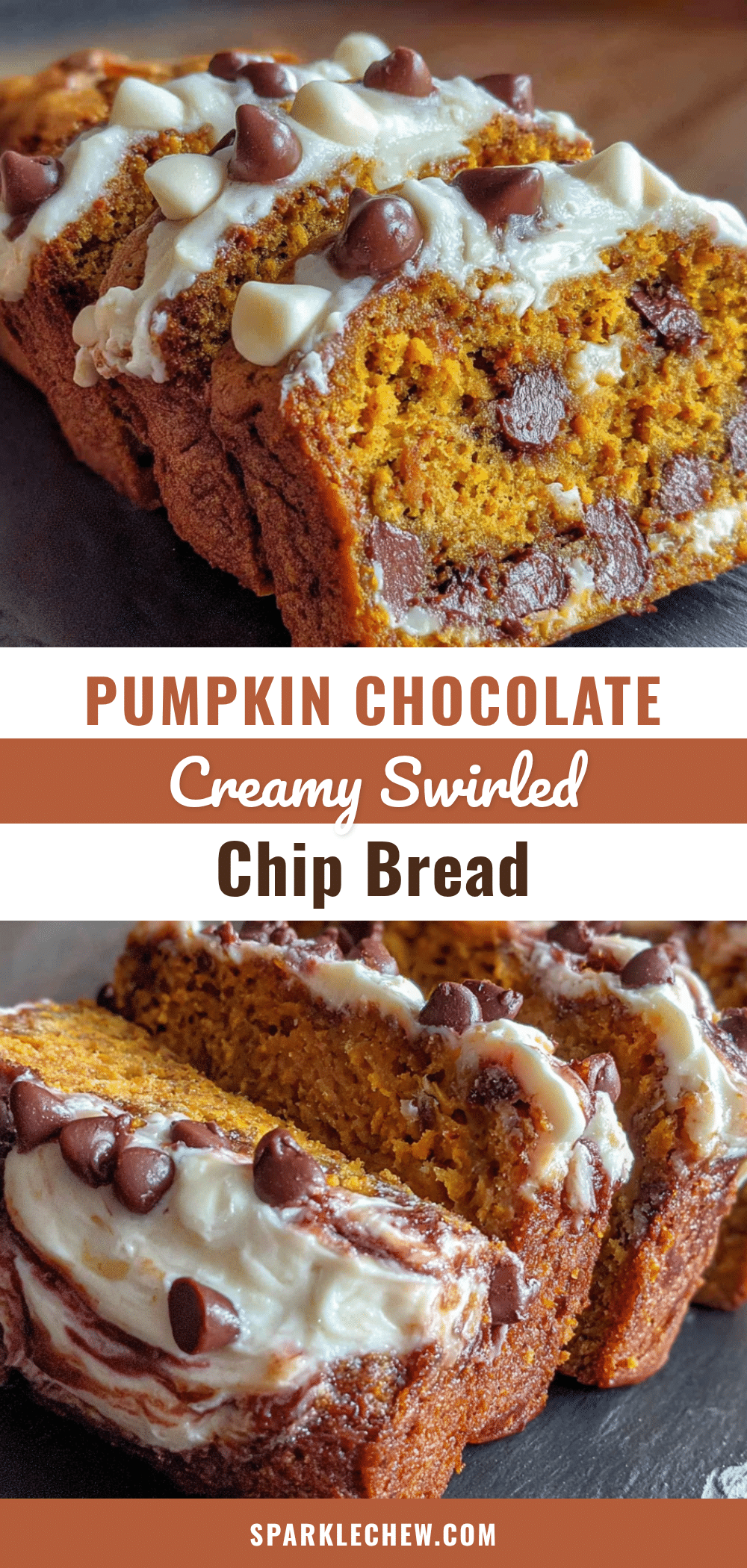 pumpkin chocolate chip bread cream cheese swirl recipe