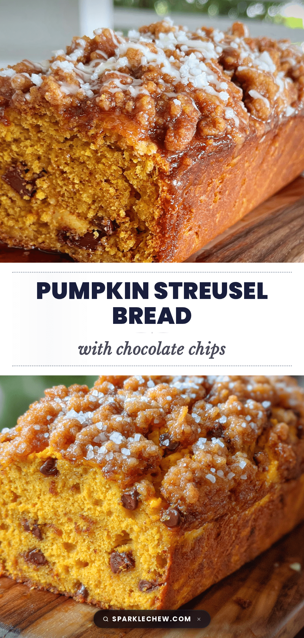pumpkin chocolate chip bread recipe