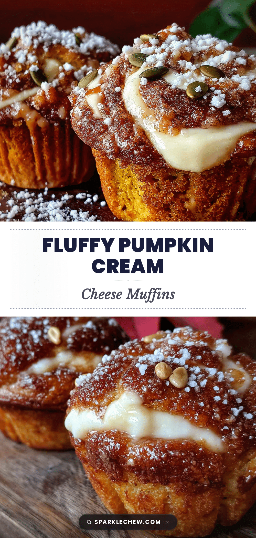 Pumpkin cream cheese muffins recipe
