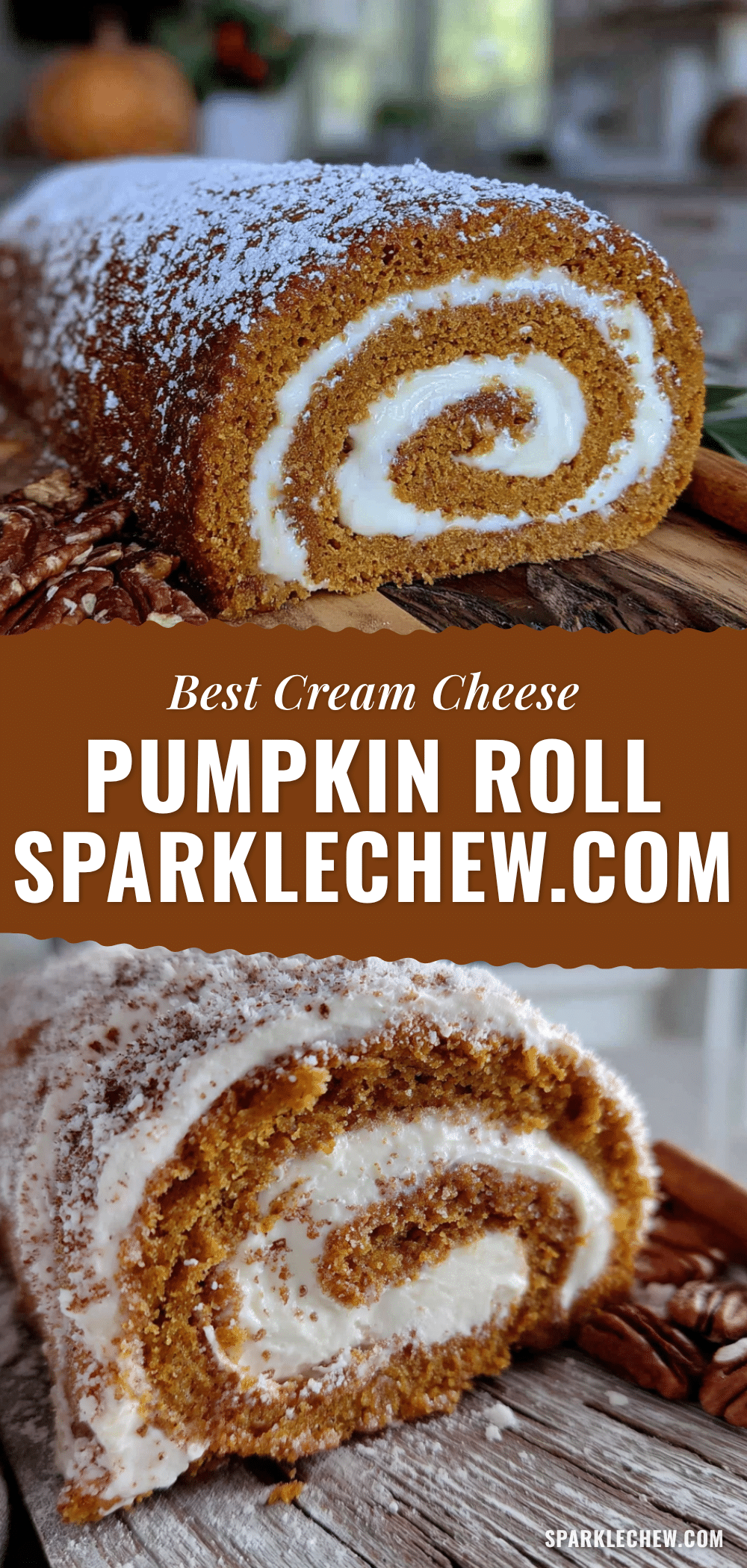 pumpkin roll with cream cheese filling recipe