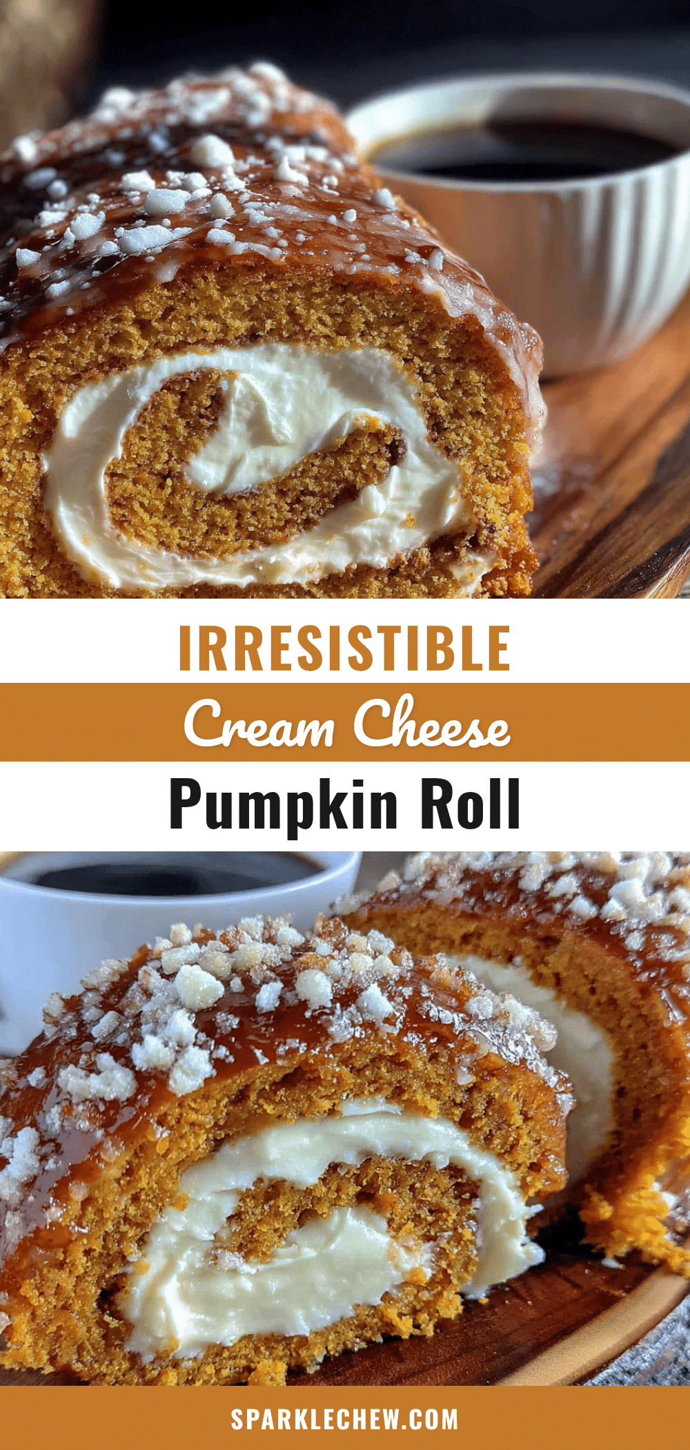 pumpkin roll with cream cheese filling recipe