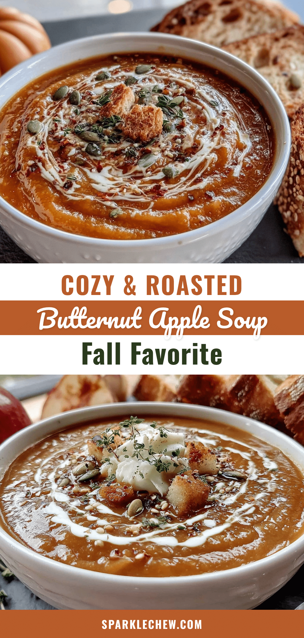roasted butternut squash and apple soup recipe