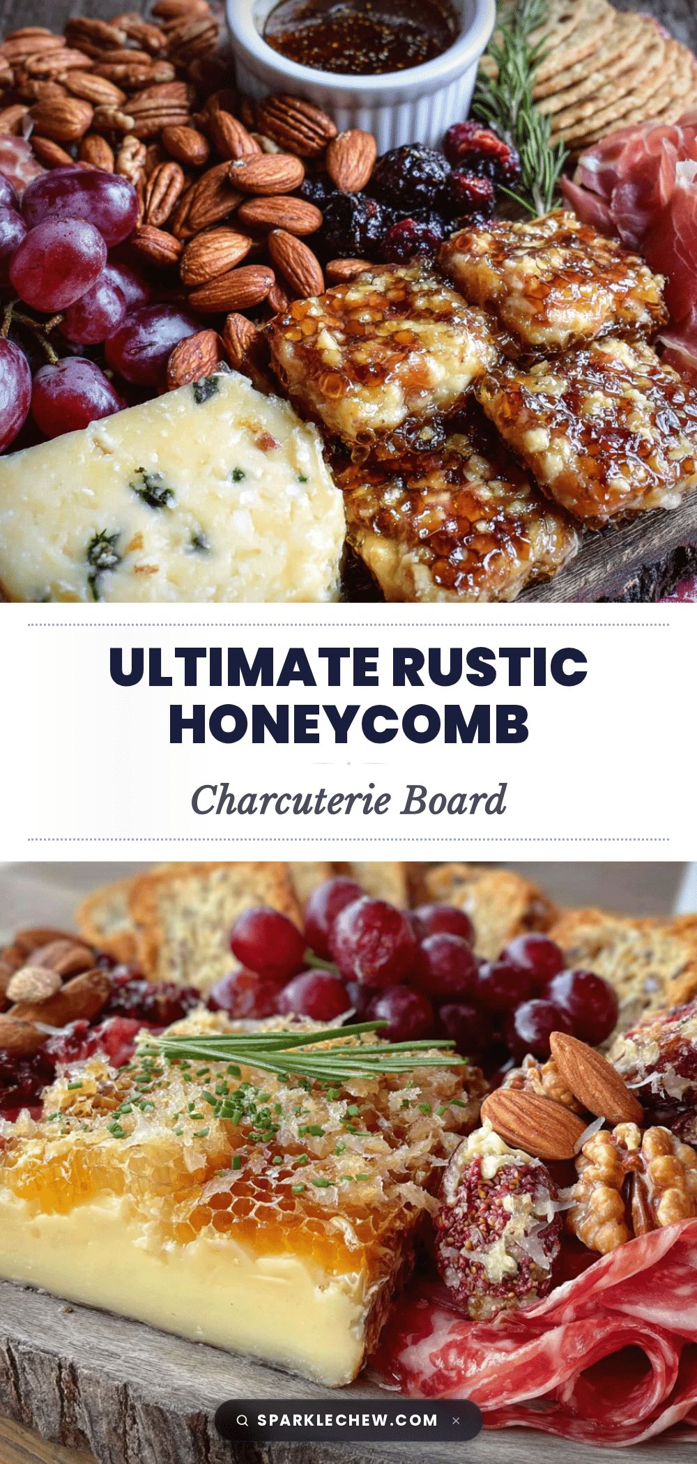 rustic honeycomb charcuterie board with nuts recipe