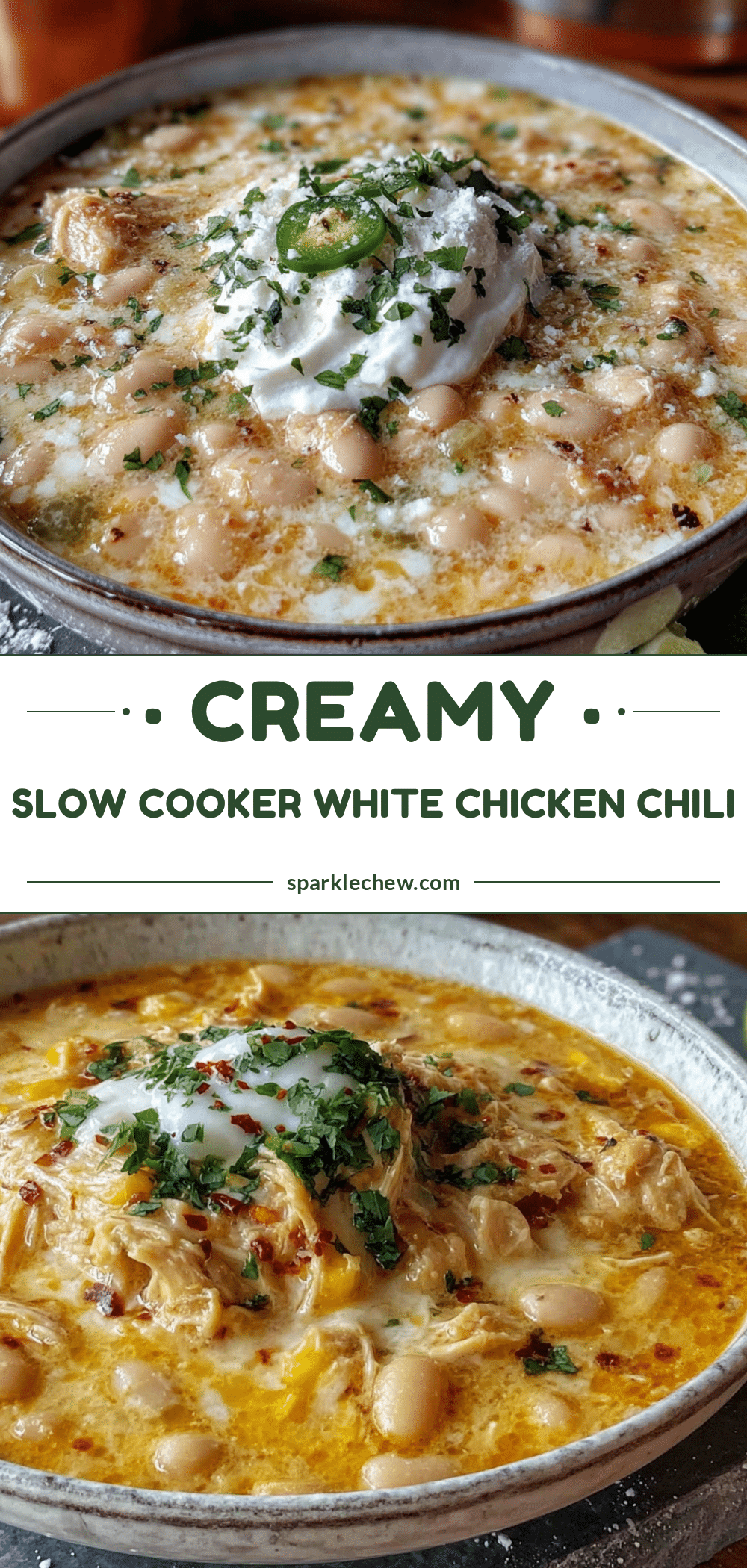 slow cooker white chicken chili recipe