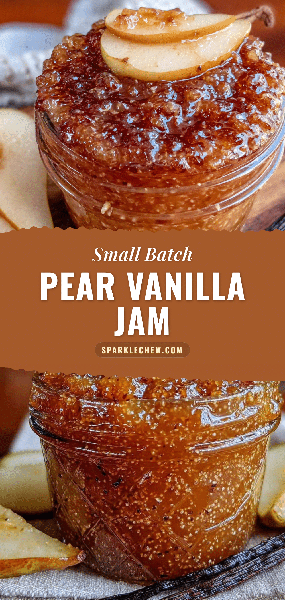 small-batch pear vanilla jam recipe