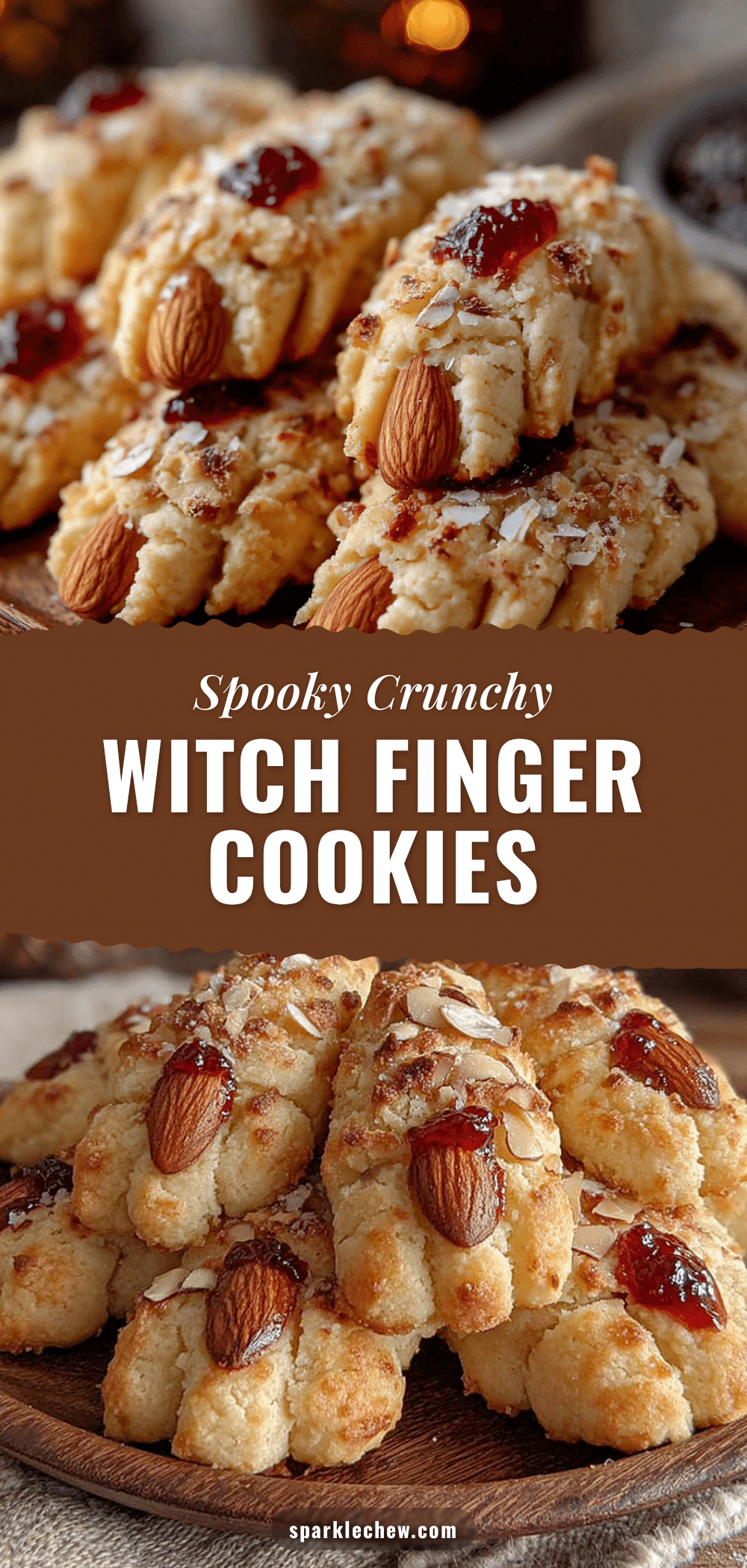 witch finger cookies with almond nails recipe