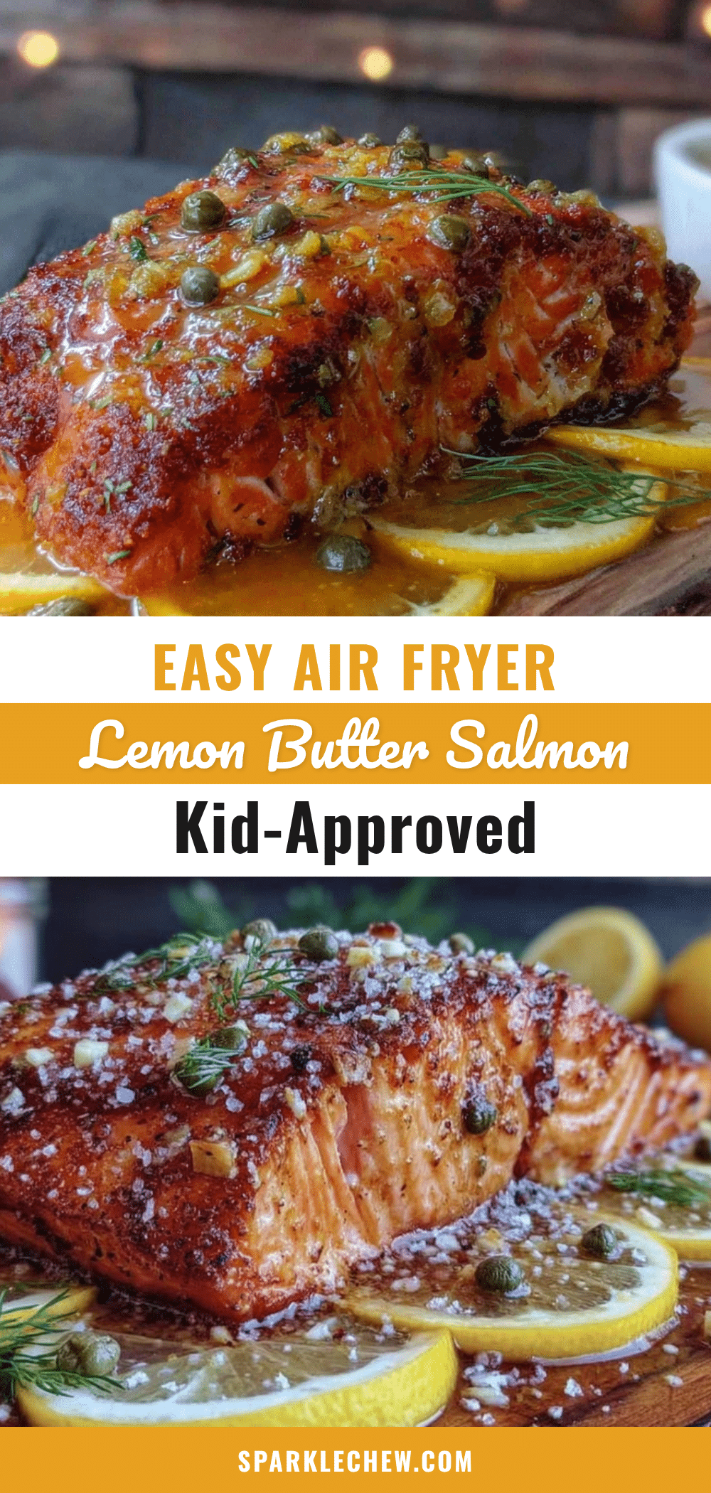 air fryer salmon with lemon butter recipe