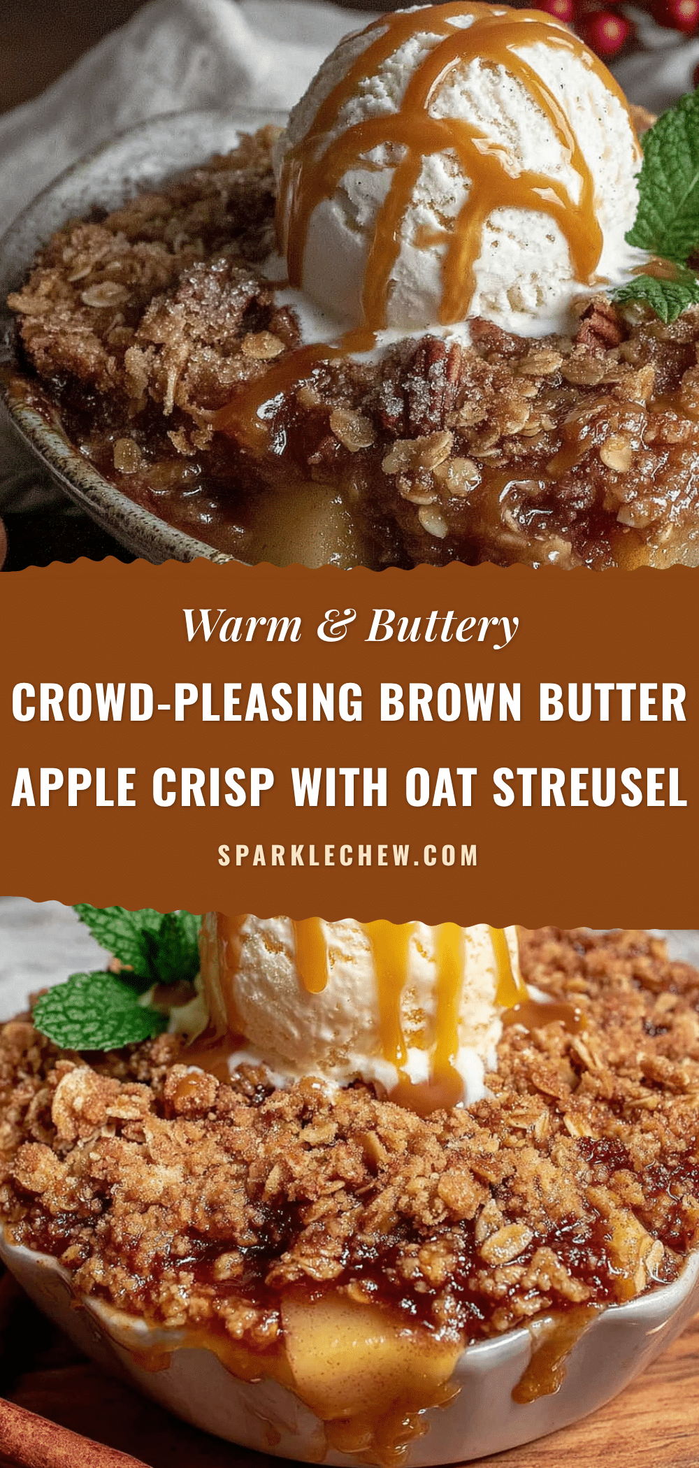 brown butter apple crisp recipe