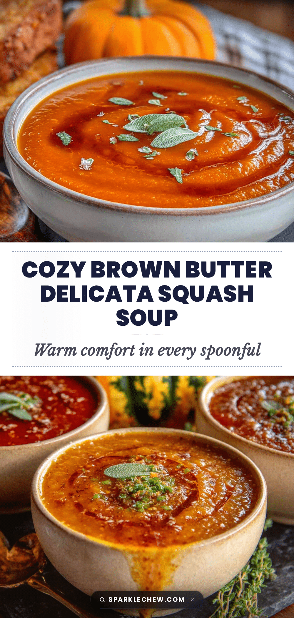 brown butter delicata squash soup recipe